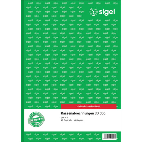Kassenabrechnung / -bericht