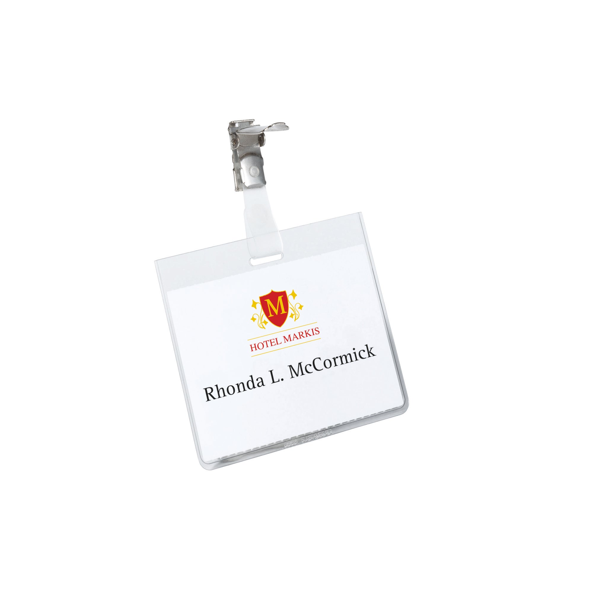 Durable Namensschild 90x60mm Kunststoff tr 25 St.