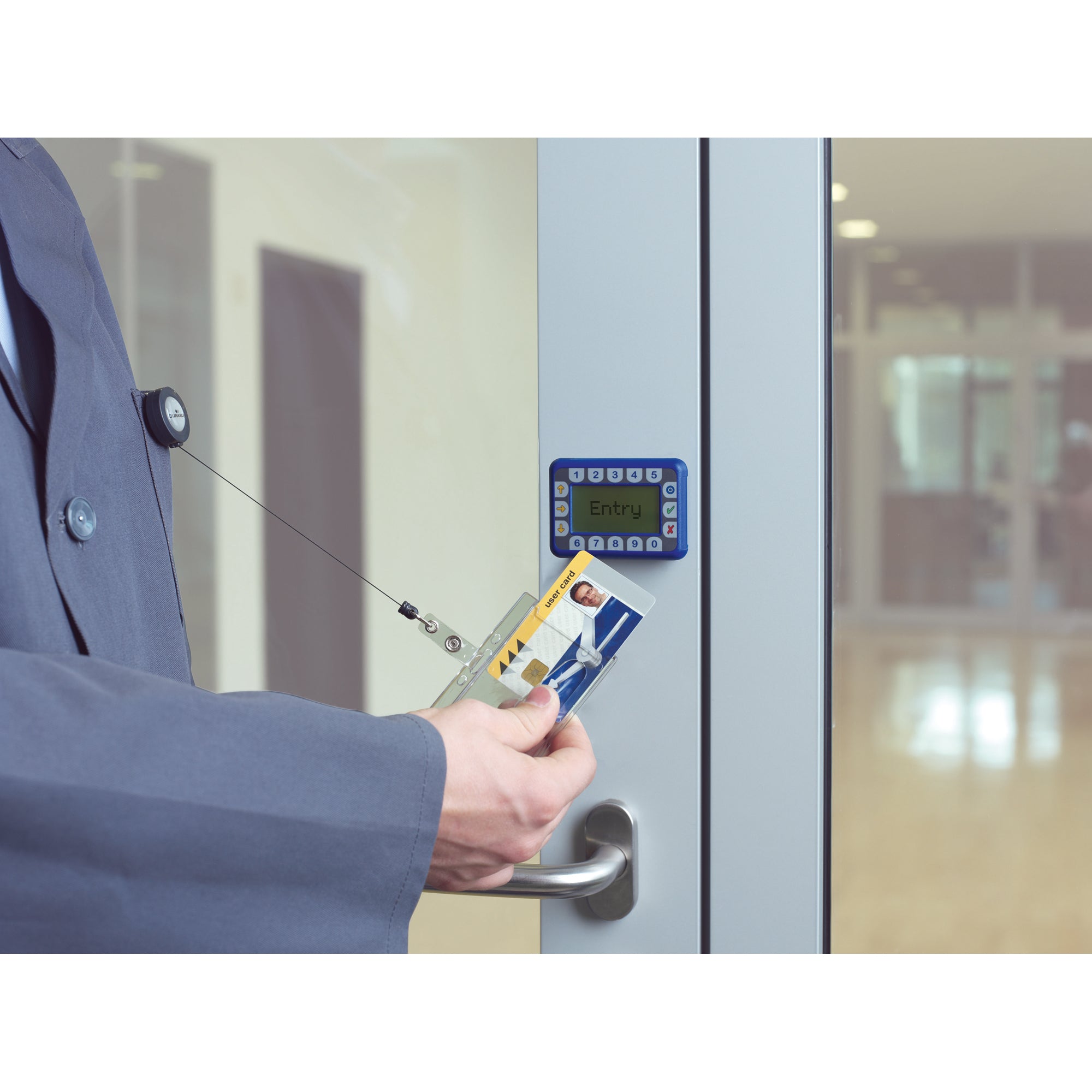 Durable Namensschild 54x85mm+Metallclip 10 St.