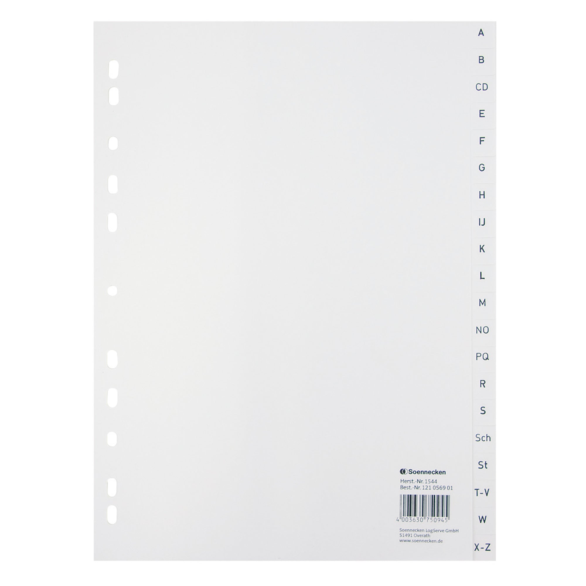 Soennecken A-Z Register, DIN A4