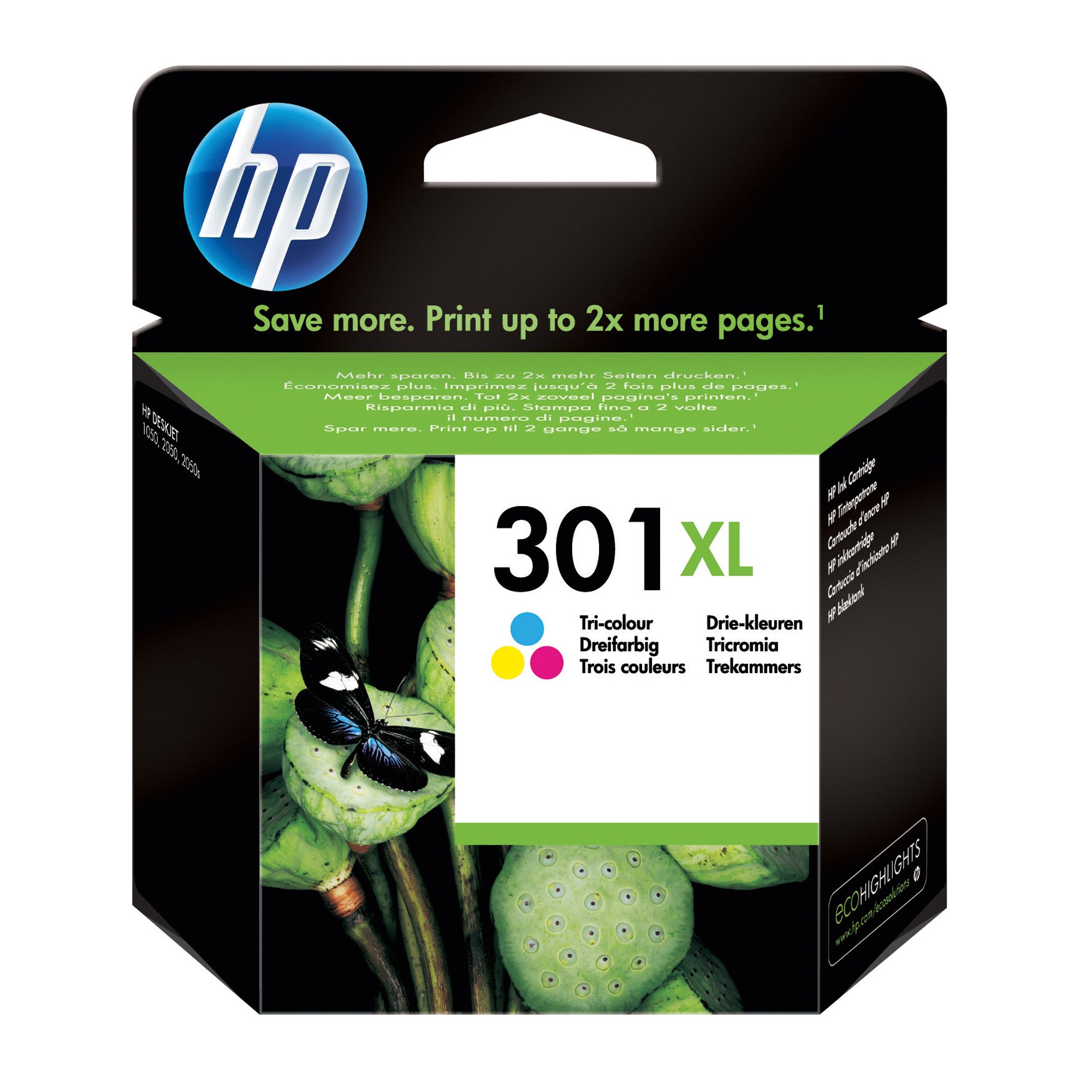 HP Tintenpatrone, cyan/magenta/gelb