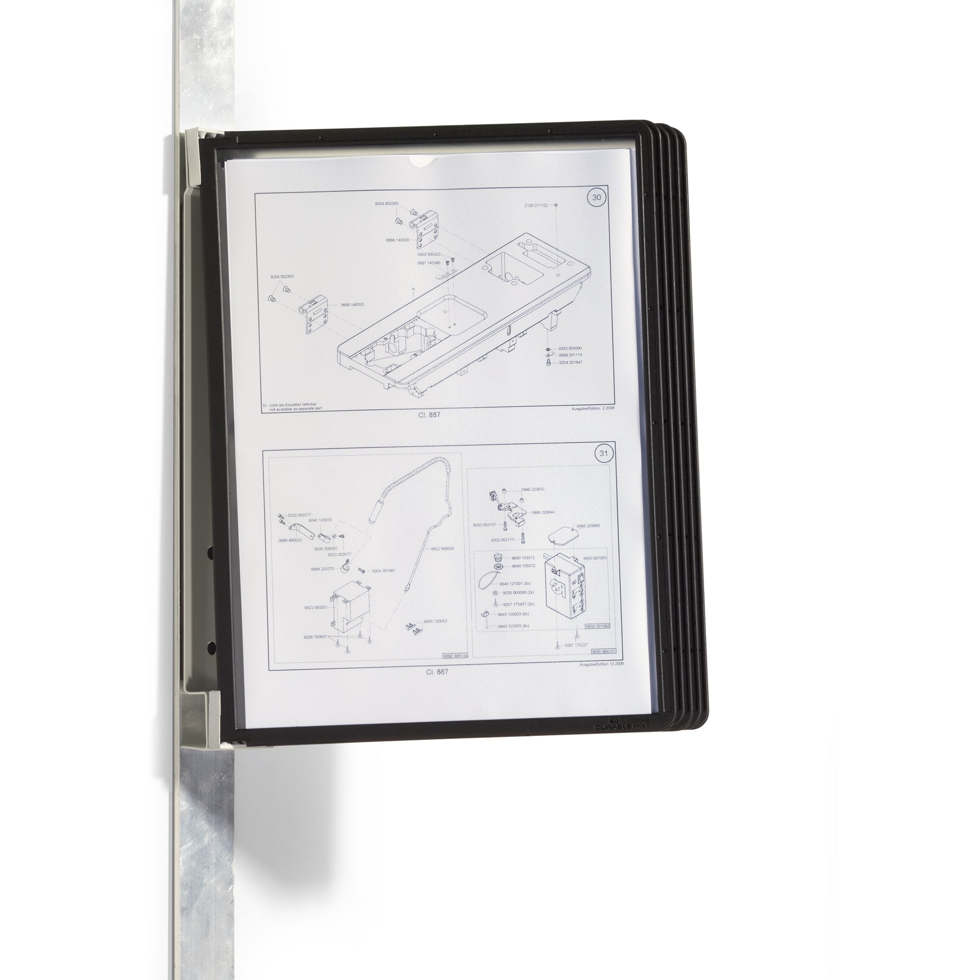 DURABLE Sichttafelwandhalter VARIO® MAGNET WALL 5