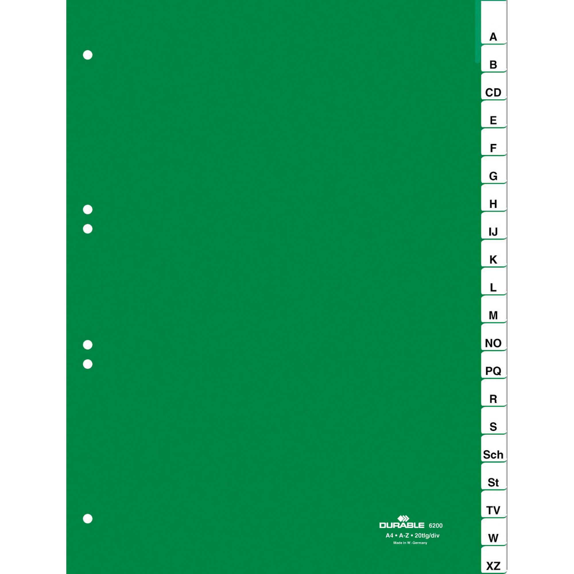 Durable A-Z Register, DIN A4