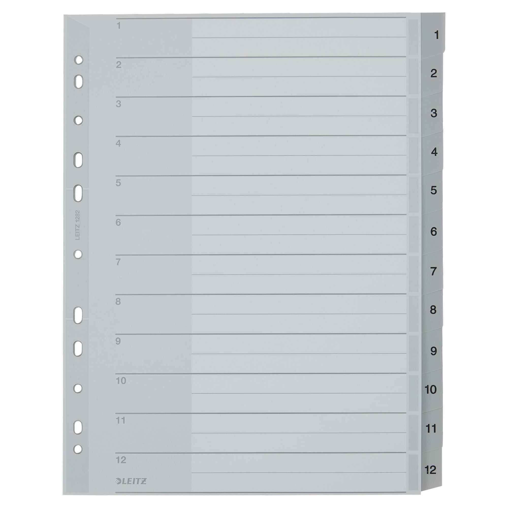 Leitz Zahlenregister, DIN A4, Überbreite
