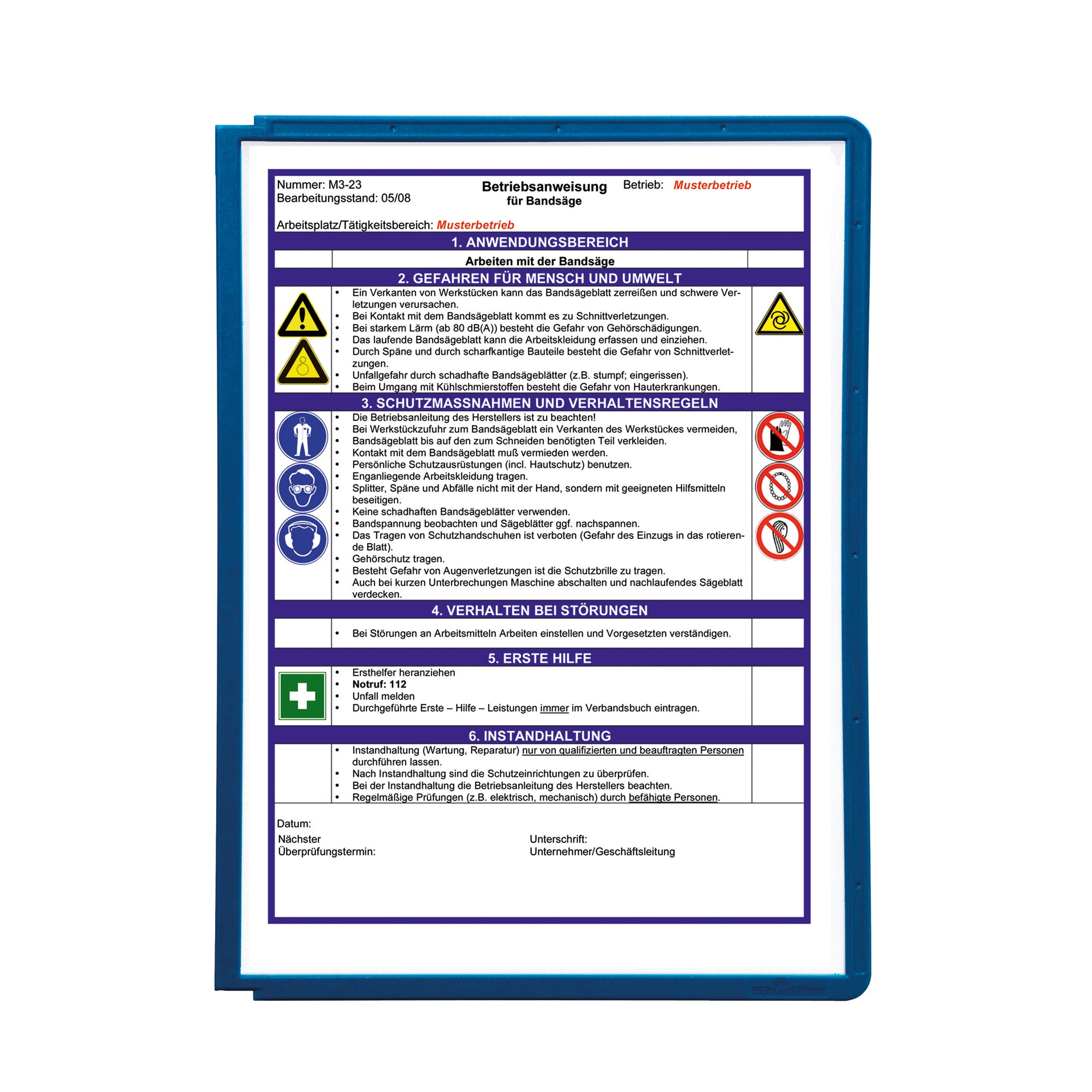 Durable Sichttafel SHERPA® PANEL, DIN A4