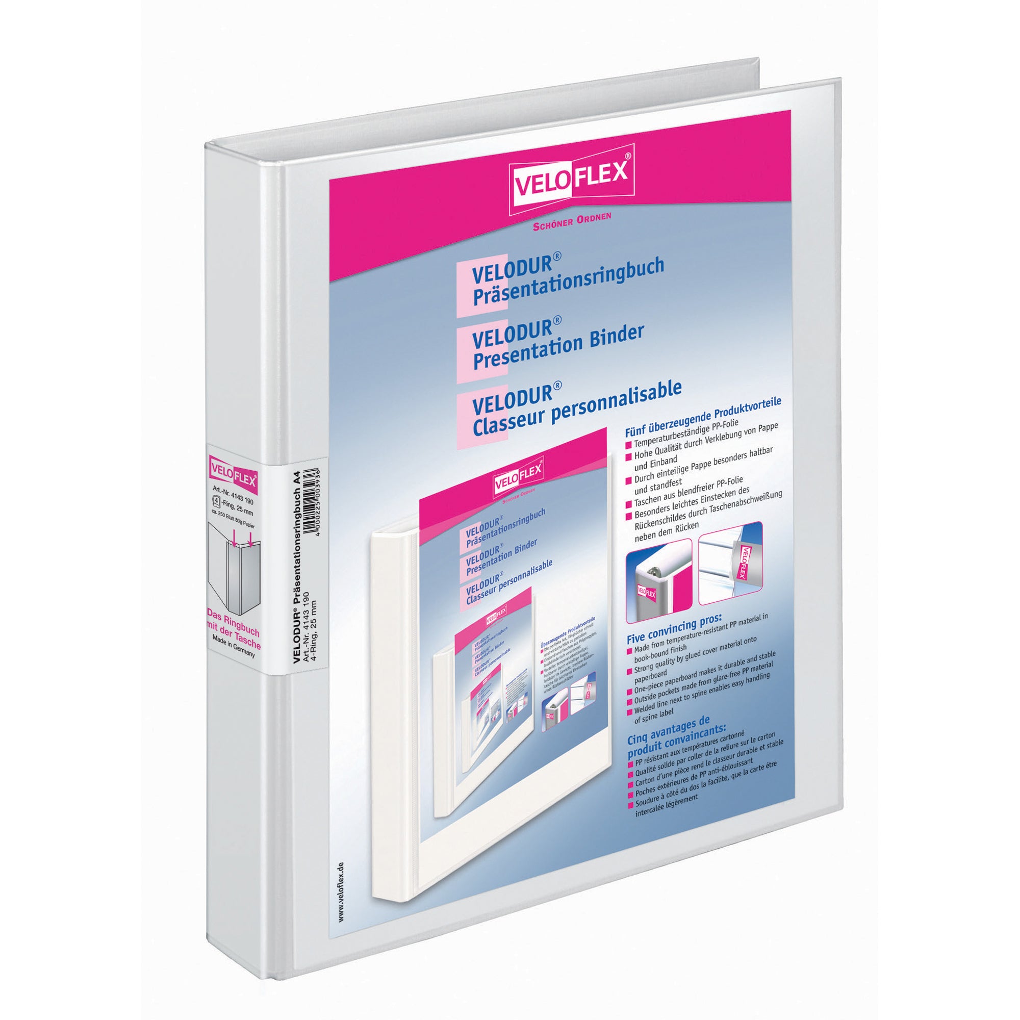 Veloflex Präsentationsringbuch VELODUR®, DIN A4