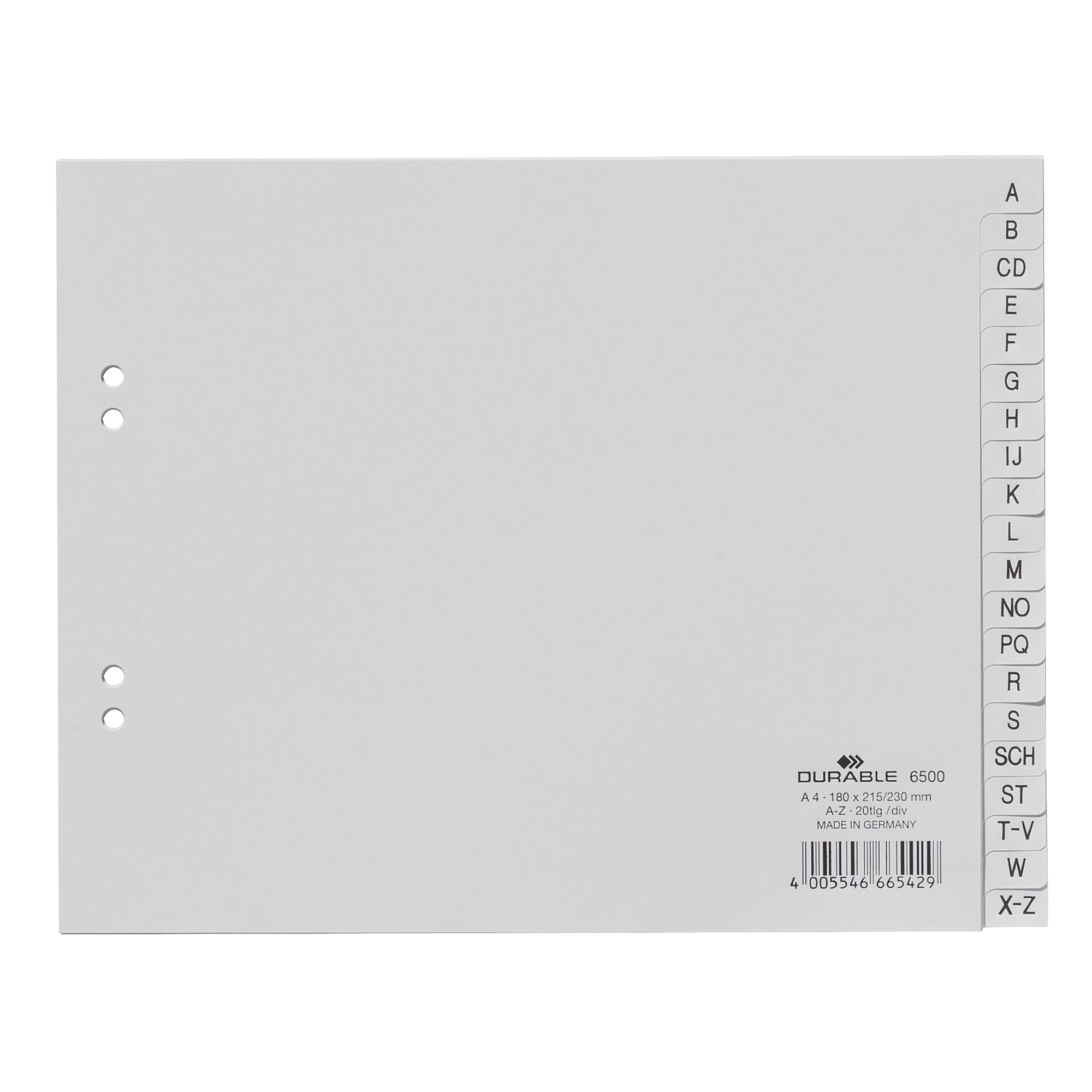 Durable A-Z Register, DIN A4