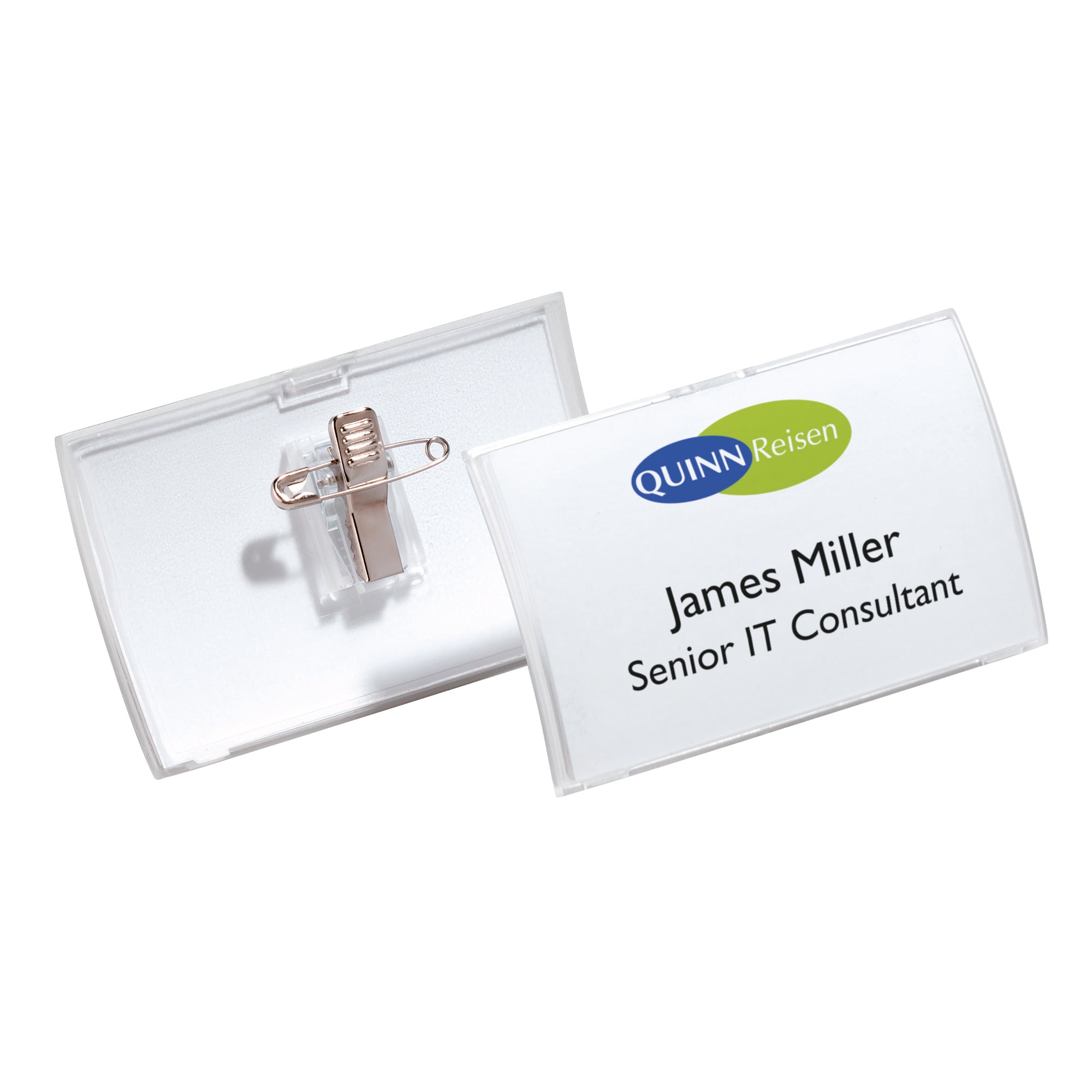 Durable Namensschild 75x40mm tr 10St.