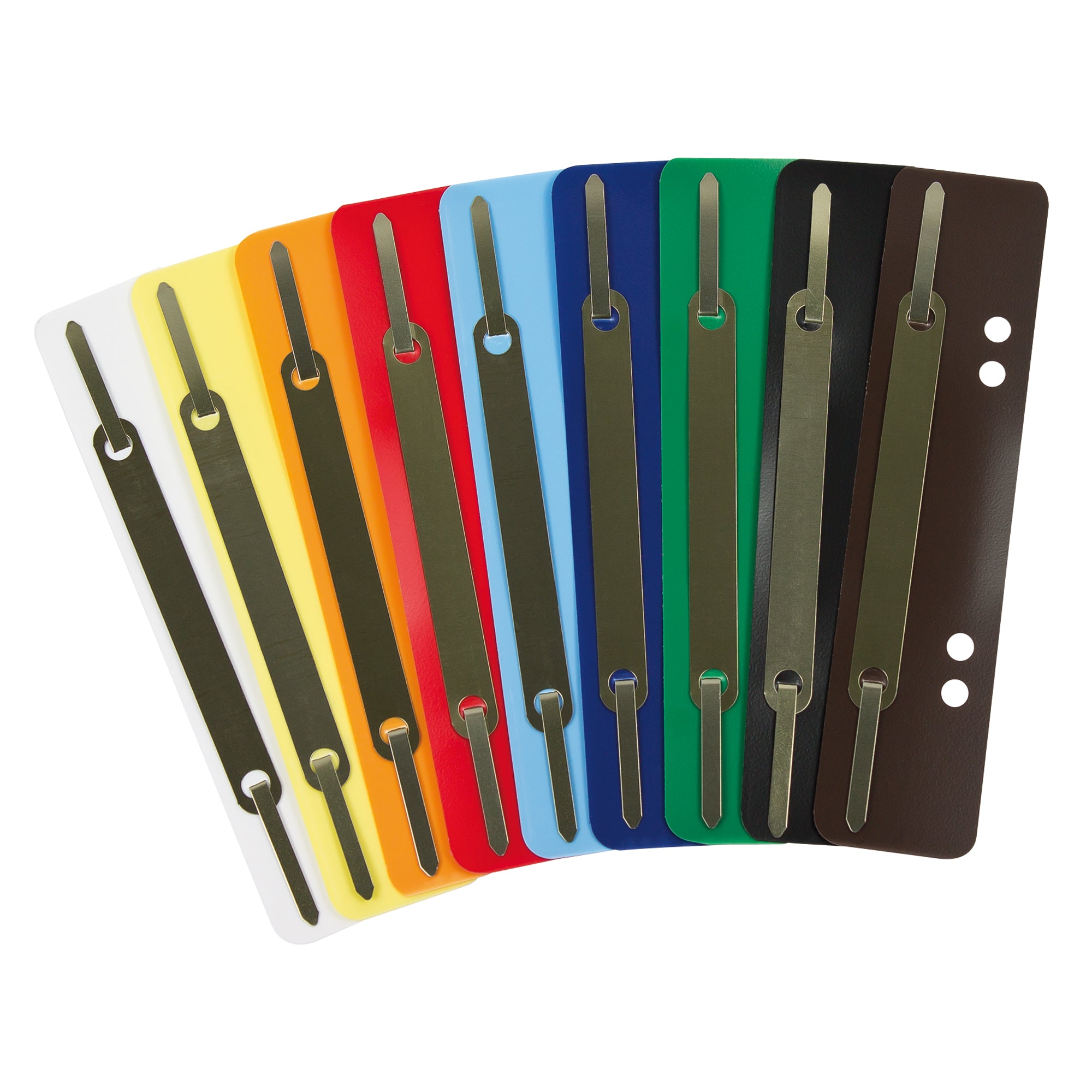 Soennecken Heftstreifen PP Metalldeckl. sort 250 St.