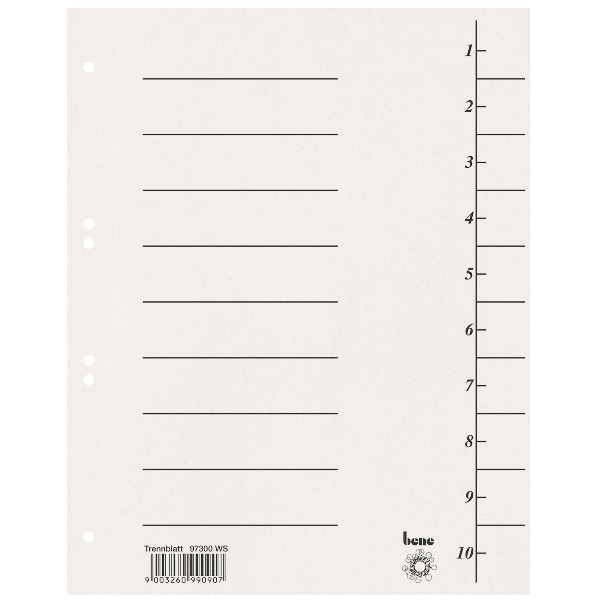 Leitz Trennblatt, DIN A4