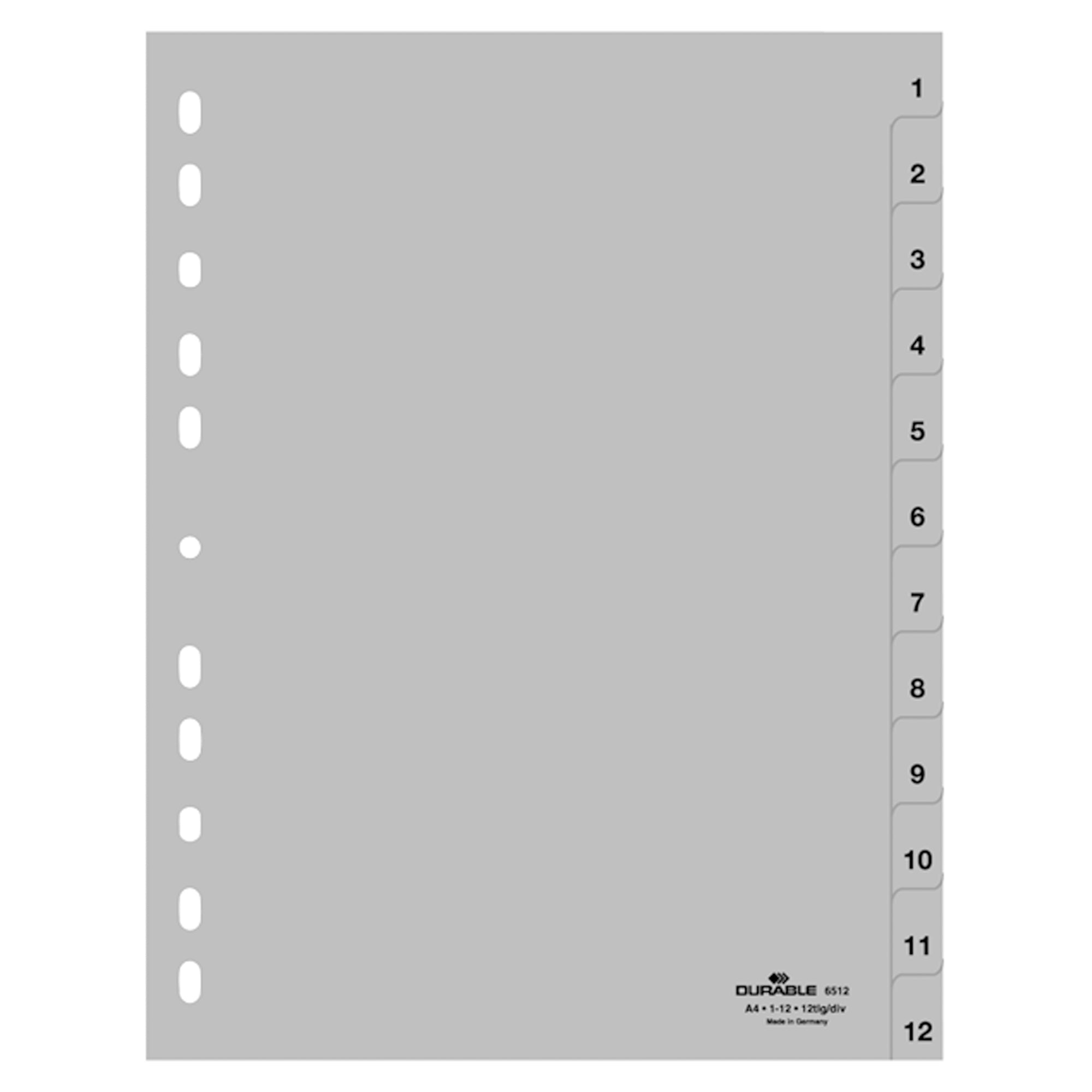 Durable Zahlenregister, DIN A4