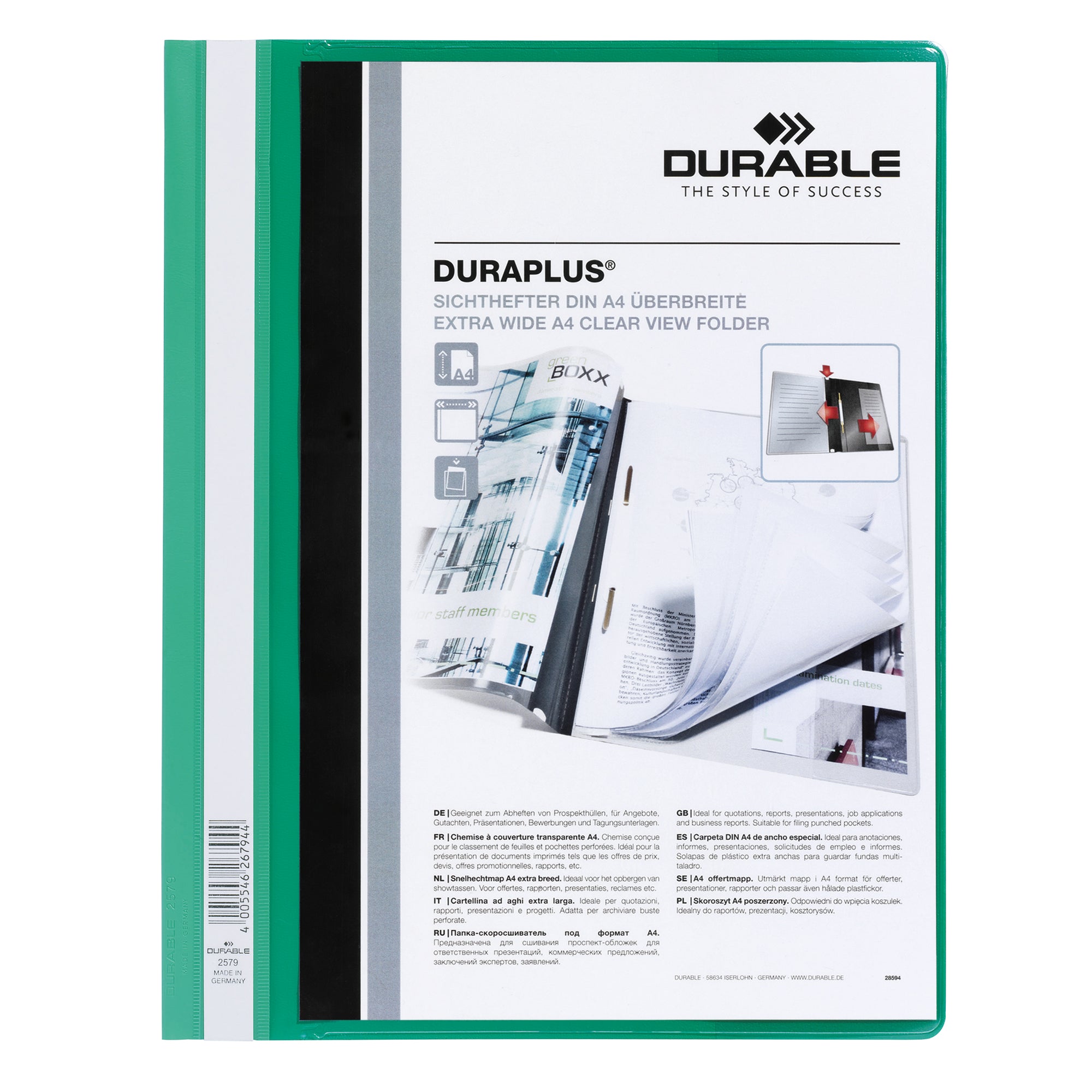 Durable Angebotshefter DURAPLUS®, DIN A4, Überbreite
