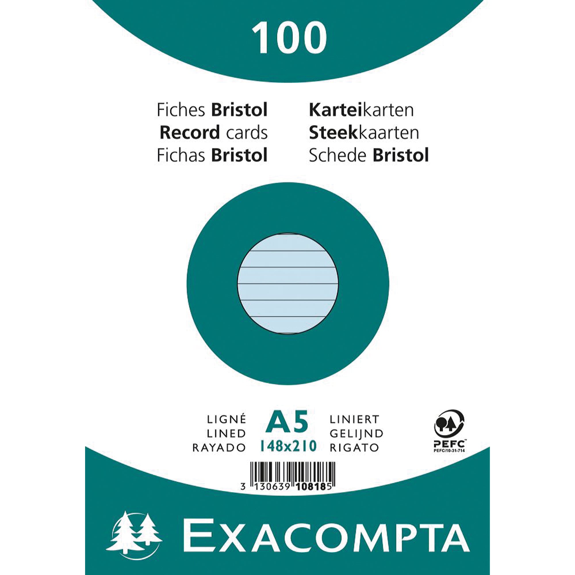 Exacompta Karteikarte, DIN A5