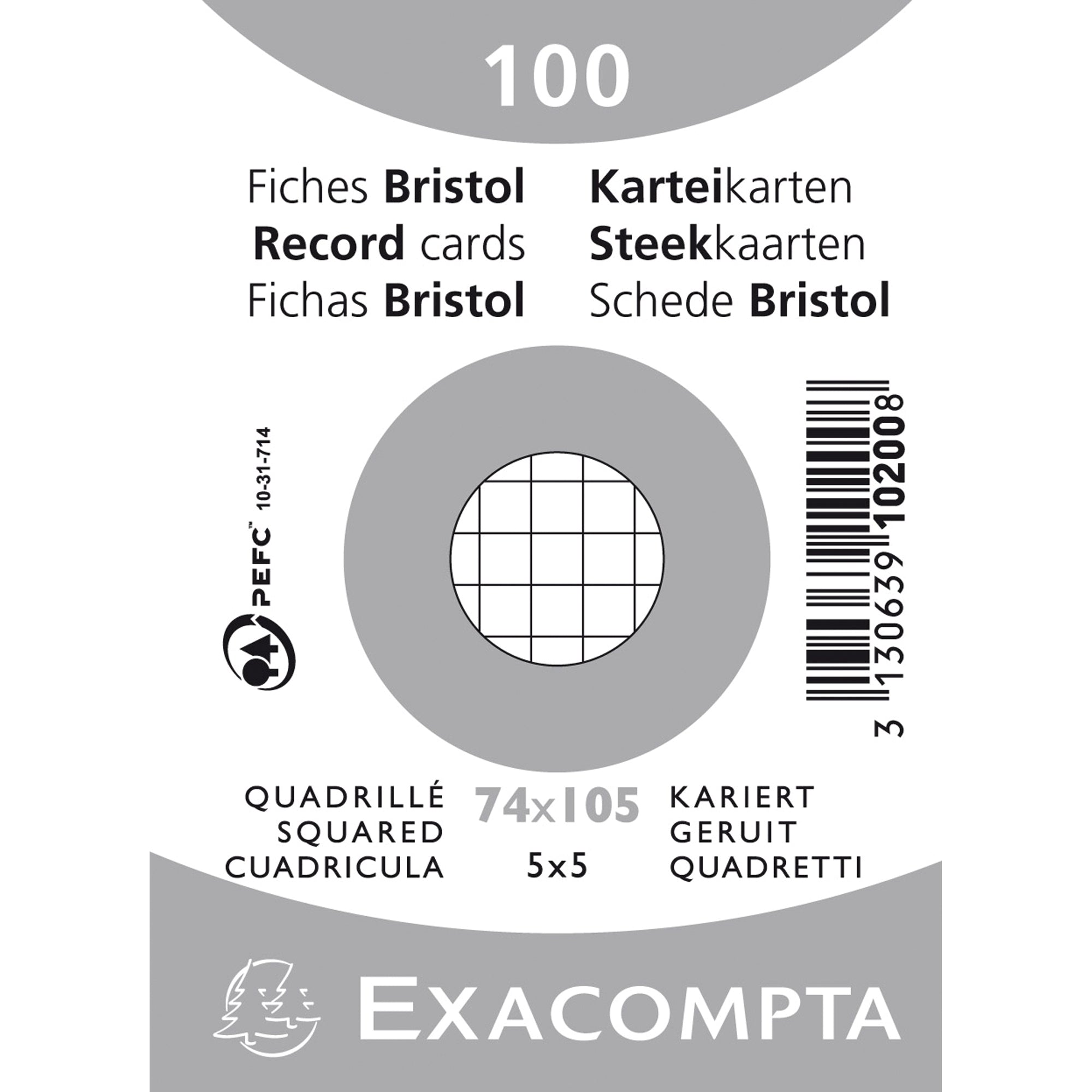 Exacompta Karteikarte