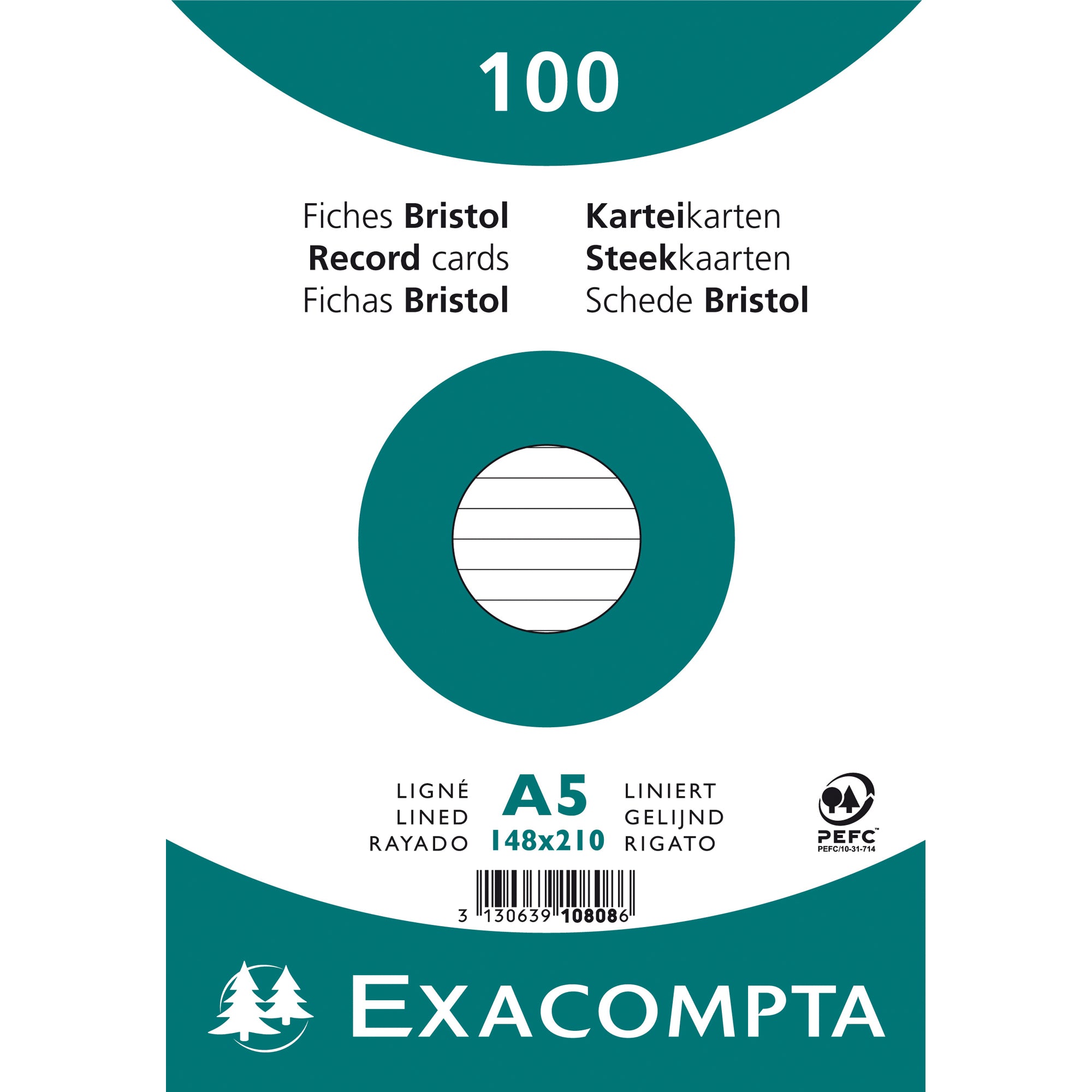 Exacompta Karteikarte, DIN A5