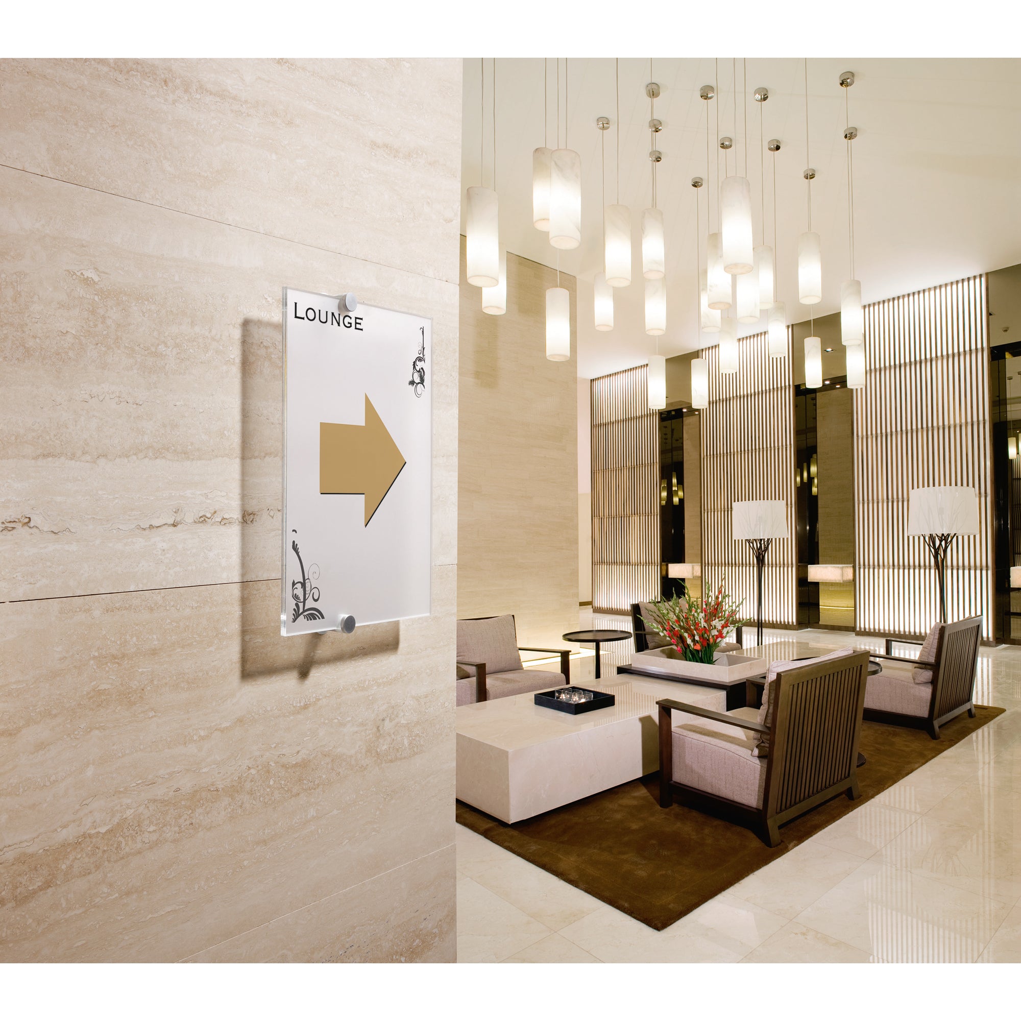 Durable Türschild CRYSTAL SIGN®