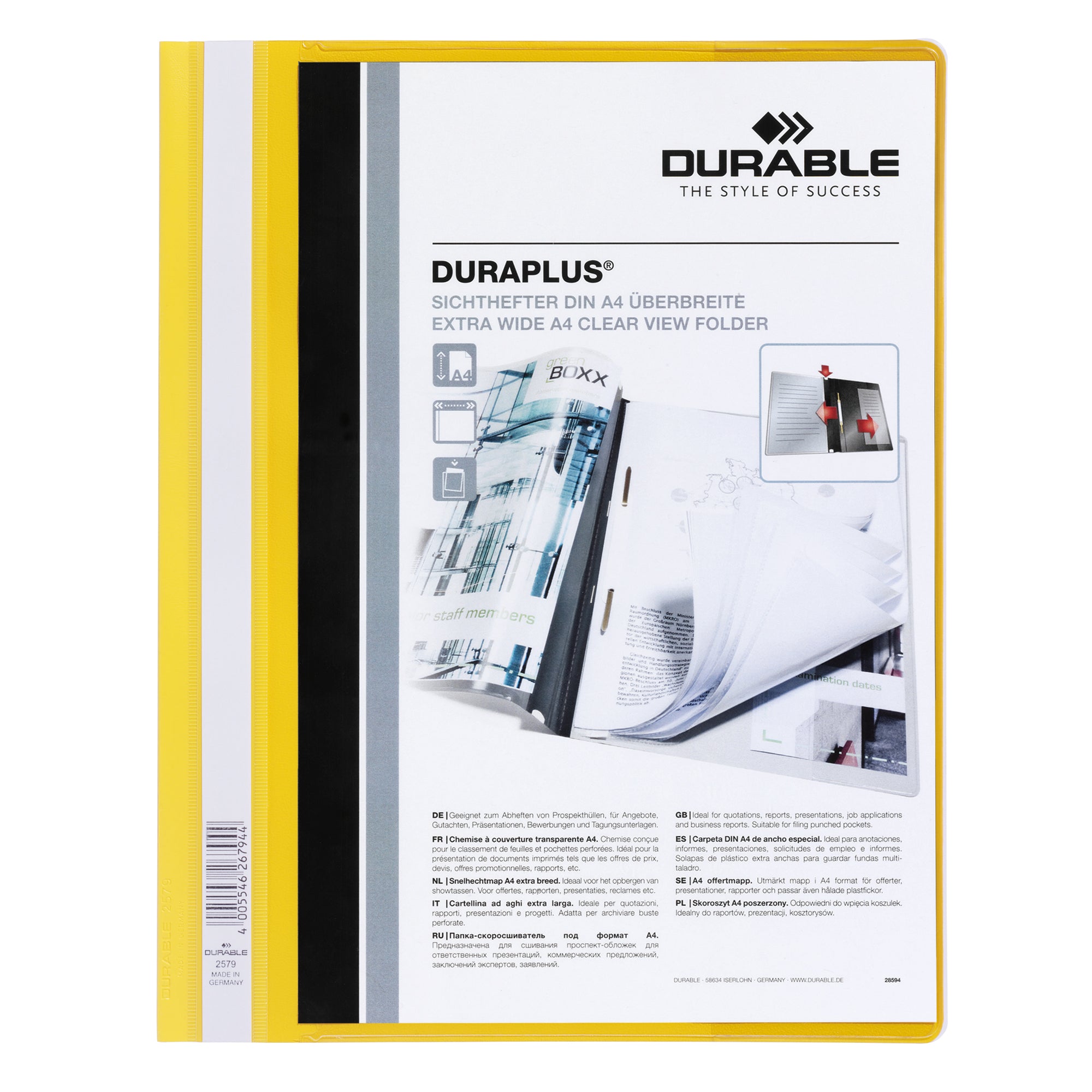 Durable Angebotshefter DURAPLUS®, DIN A4, Überbreite