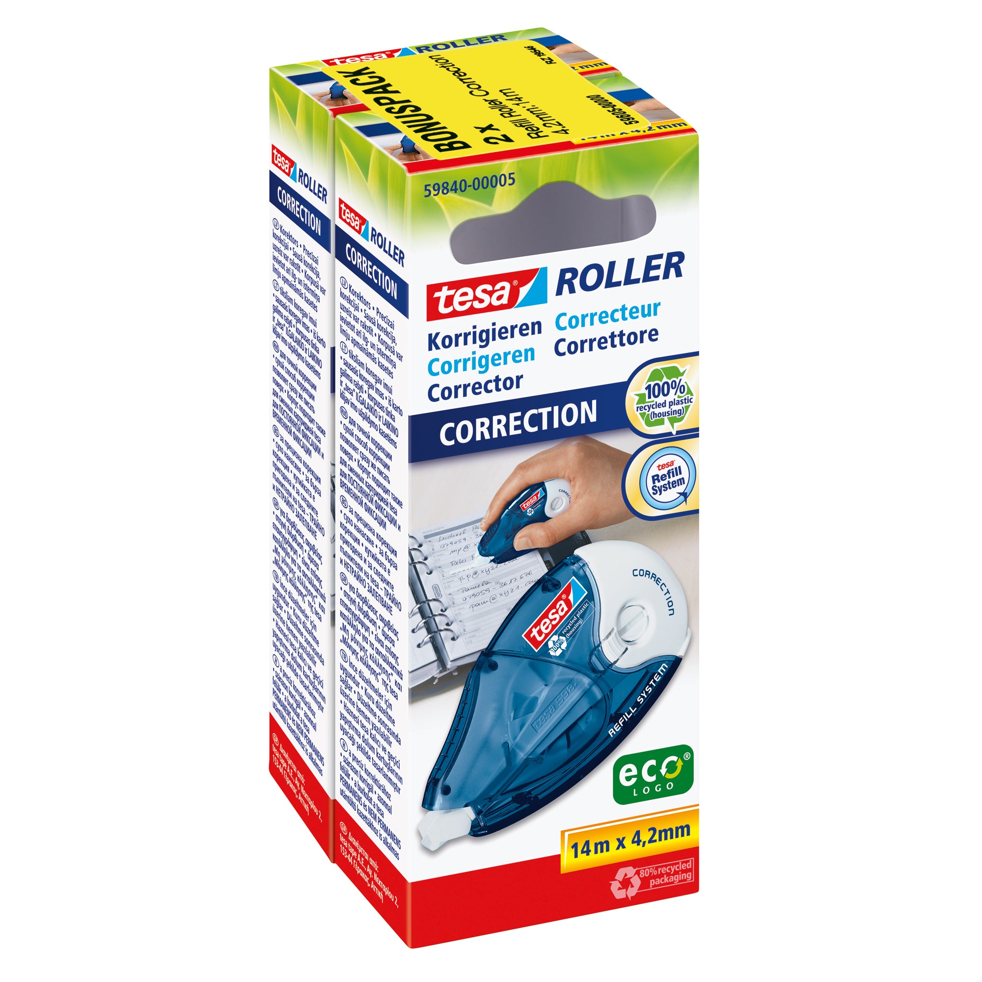 tesa Korrekturroller 4,2mm 2 St.