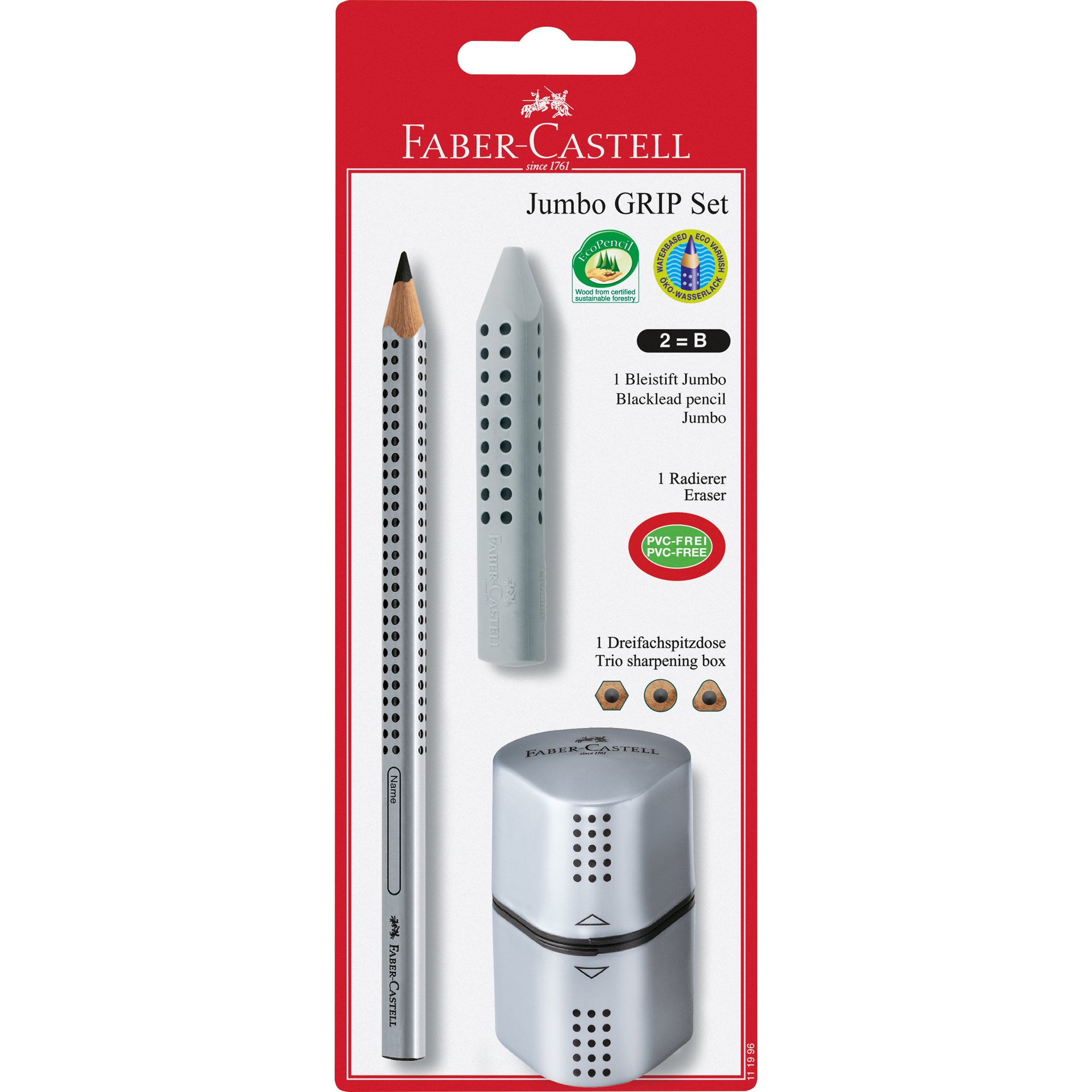 Faber-Castell Bleistiftset Jumbo GRIP