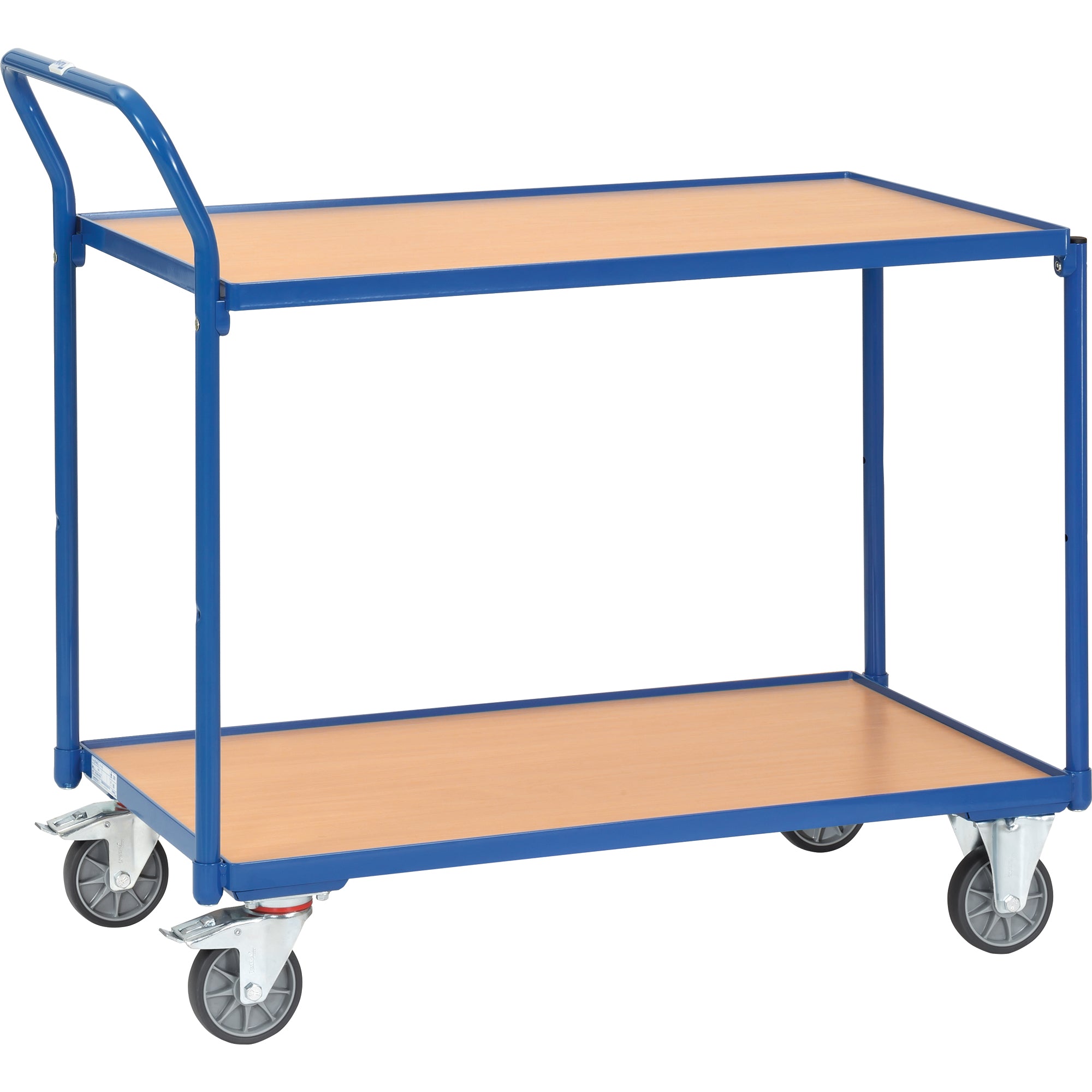 fetra Tischwagen 1.000x600mm 2Böden blau