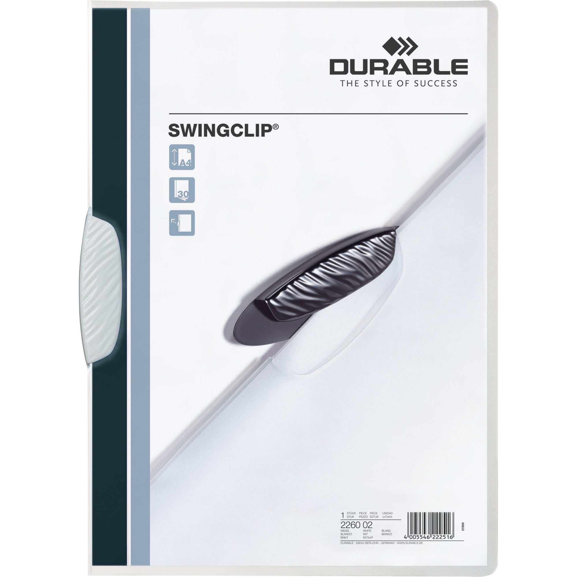 Durable Klemmmappe SWINGCLIP®, DIN A4