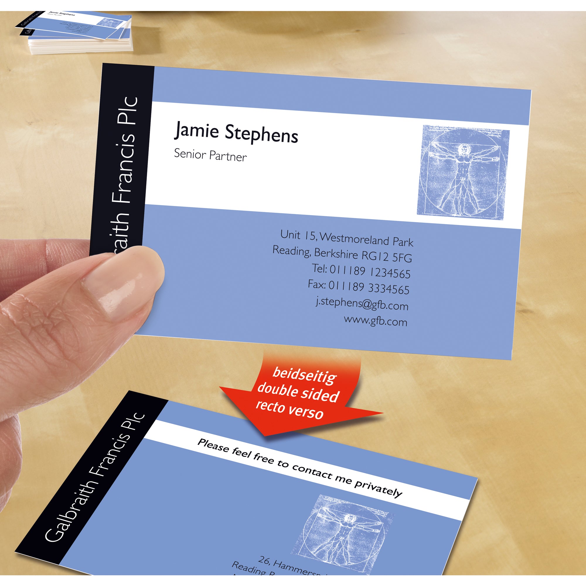 Avery Visitenkarte Premium, DIN A4