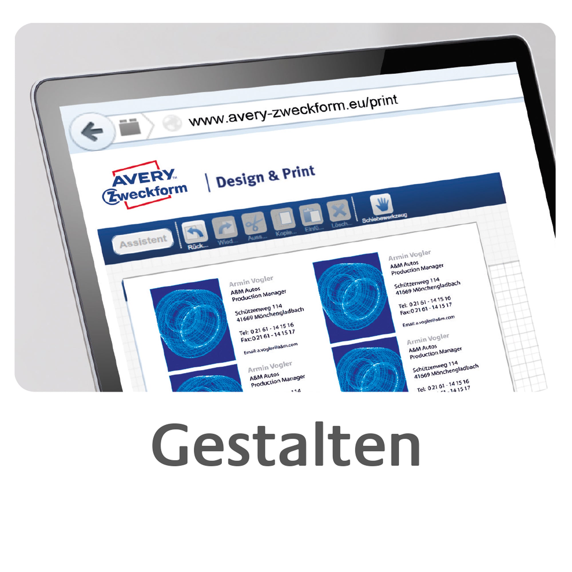 Avery Visitenkarte Classic, DIN A4