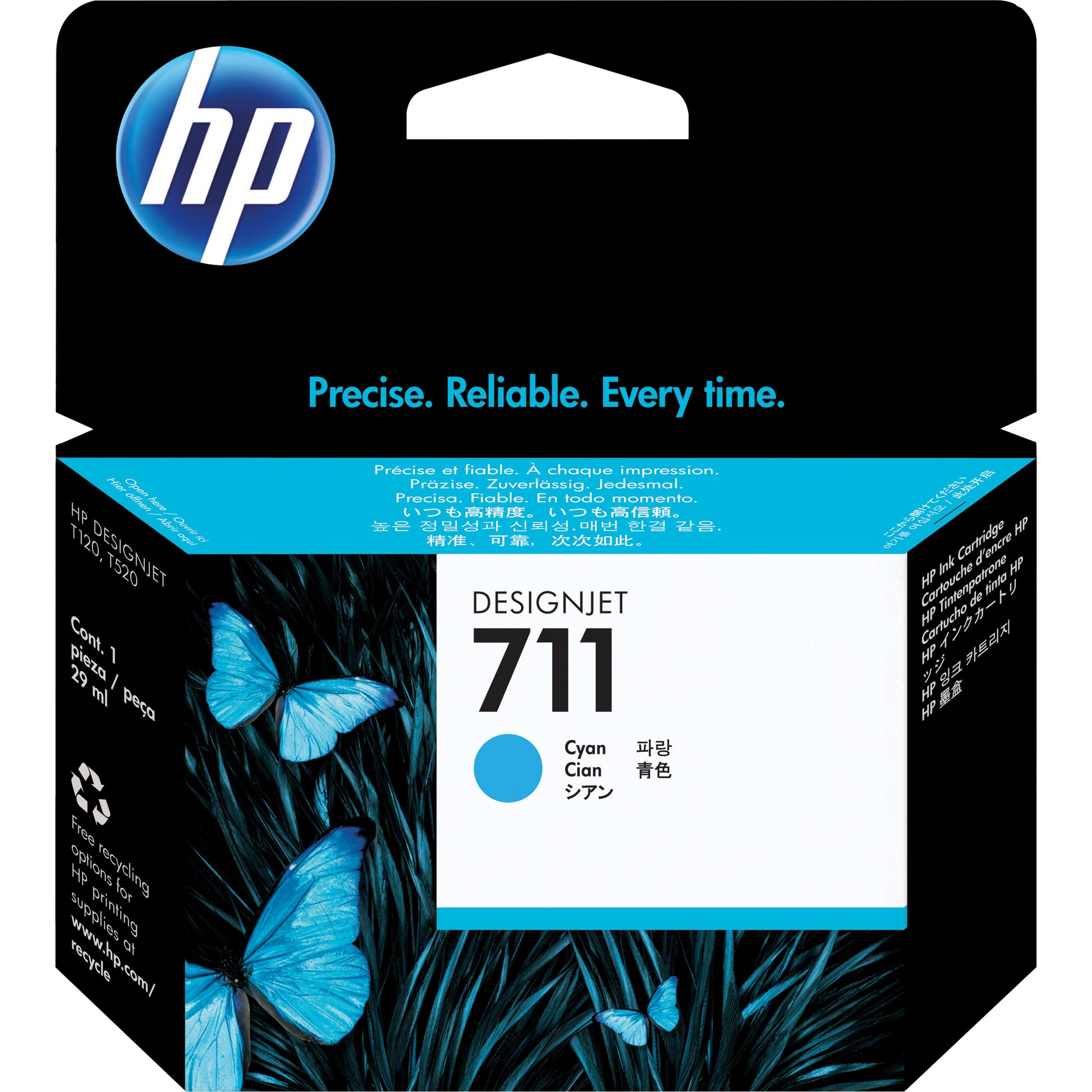 HP Tintenpatrone 711 29ml cyan