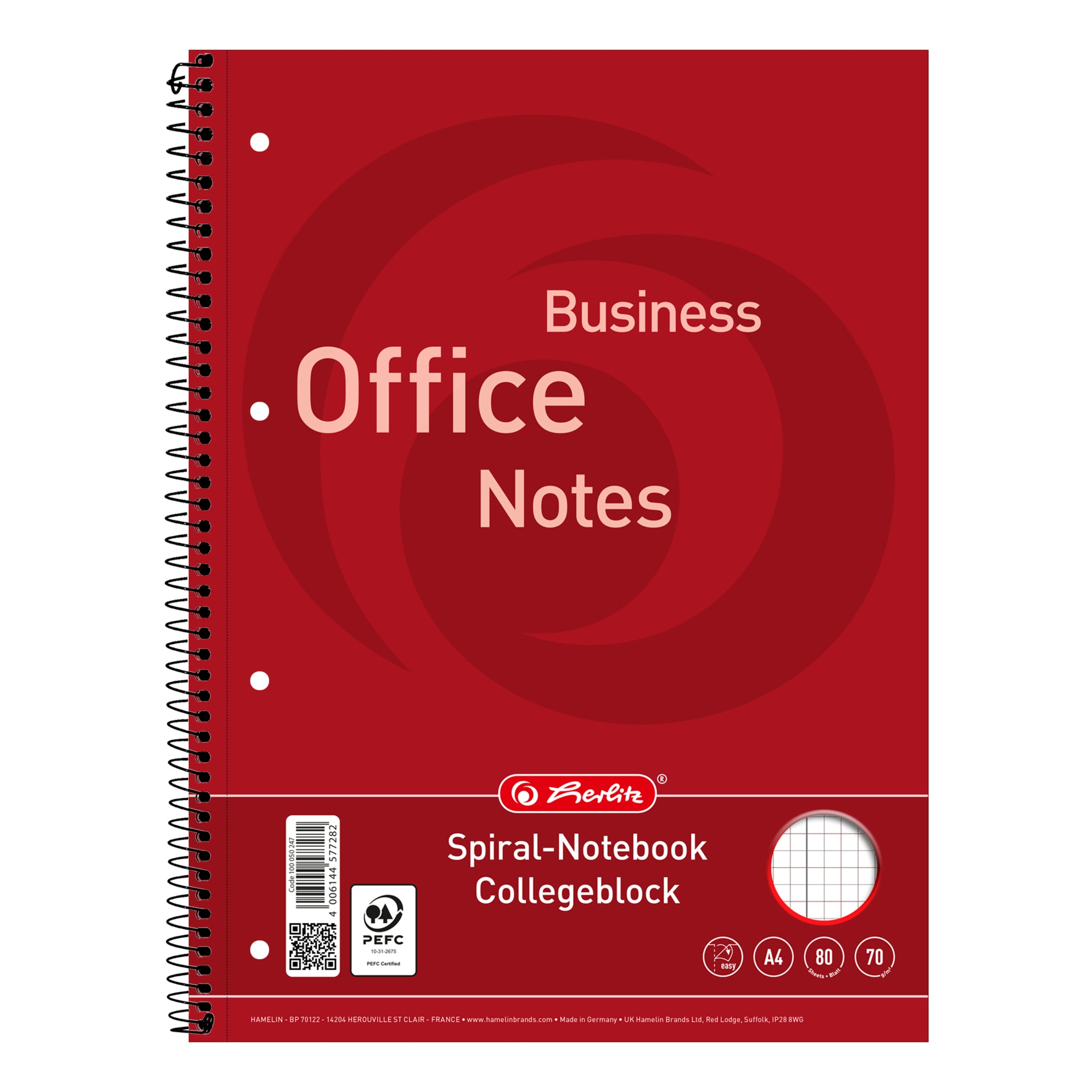 Herlitz Collegeblock Business Office Notes, DIN A4+