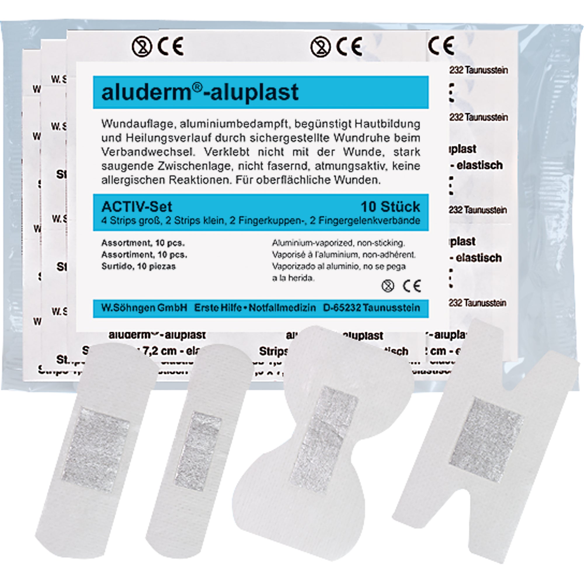 aluderm Wundpflaster Activ- Set aluplast Set 10 St.