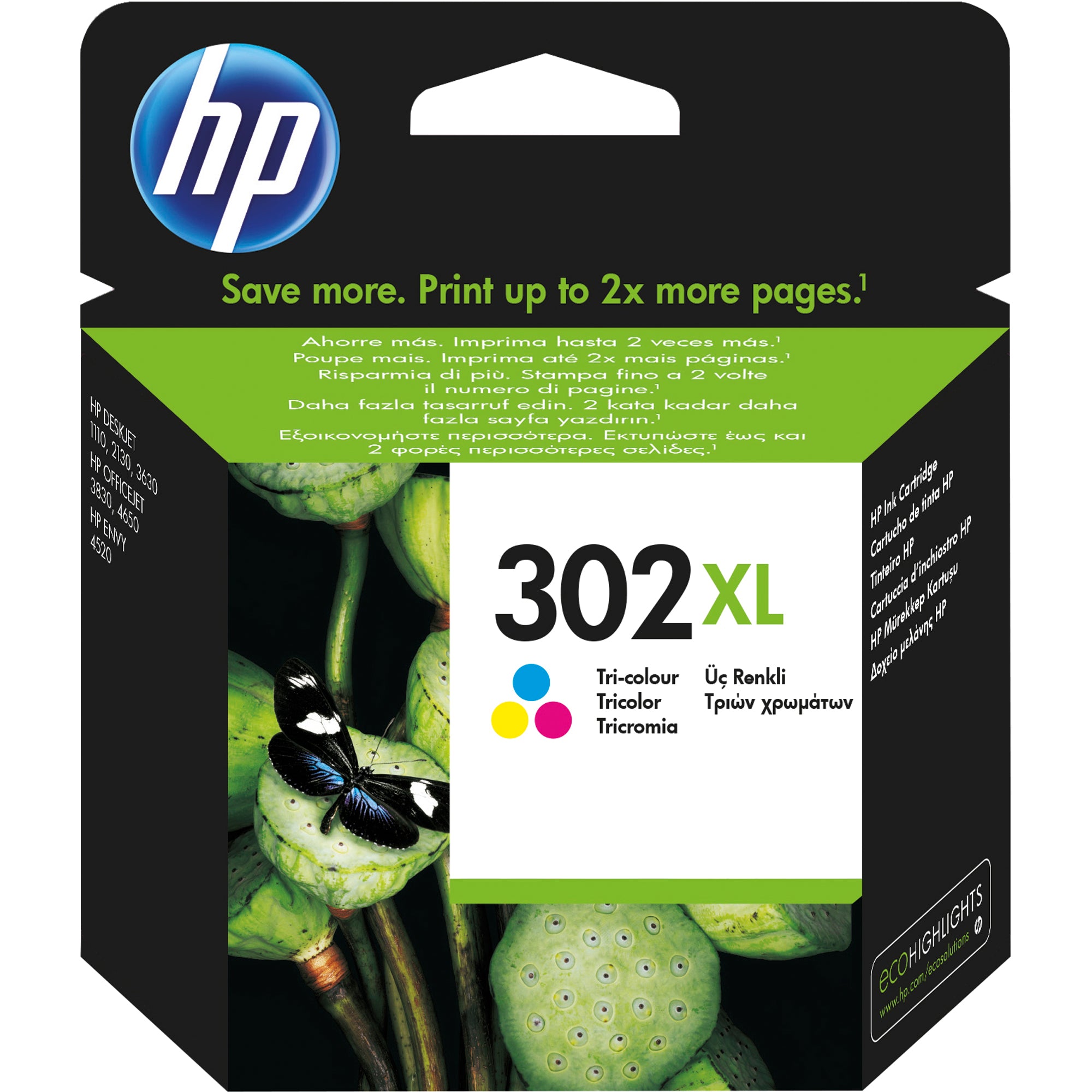 HP Tintenpatrone, cyan/magenta/gelb