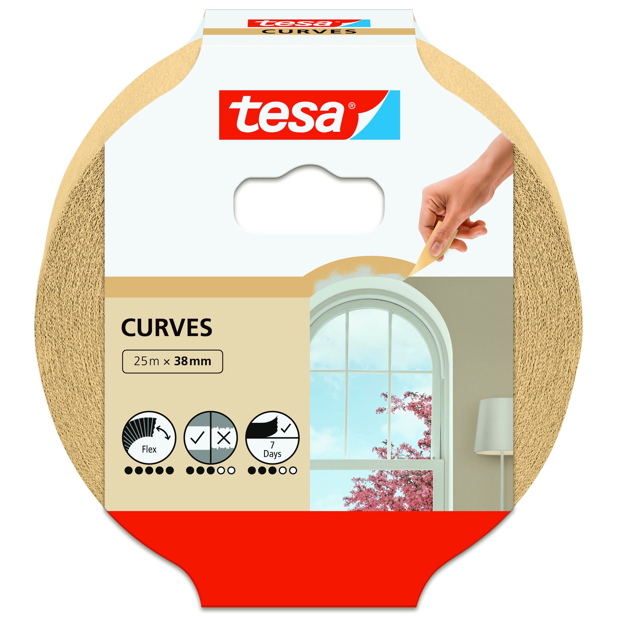 tesa Kreppband KURVEN