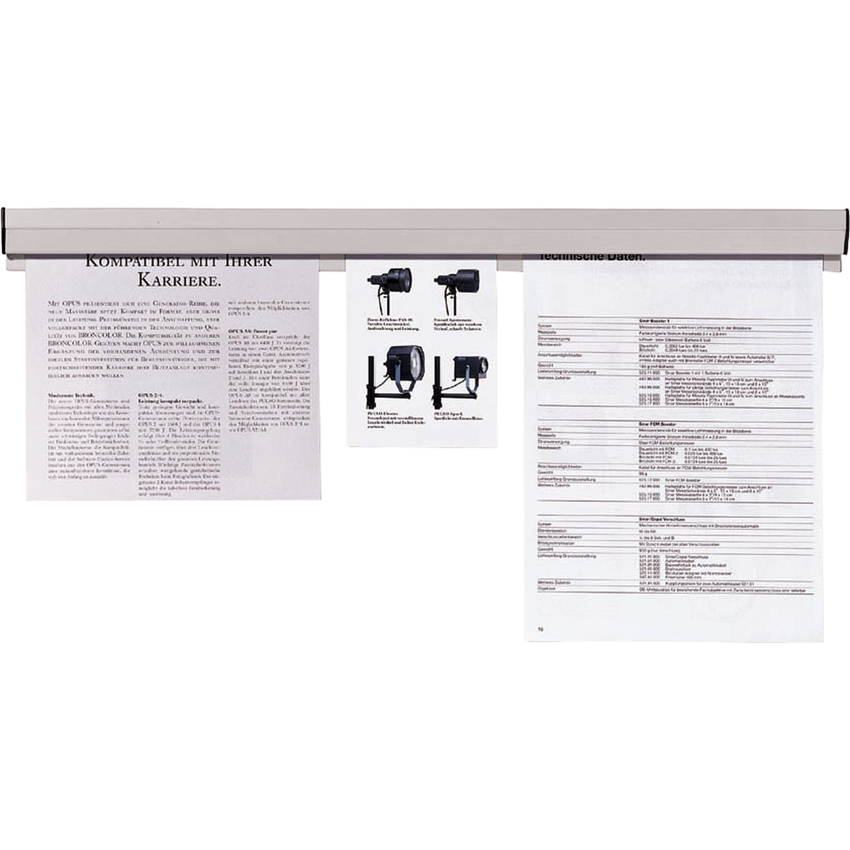 Franken Papierklemmschiene 31cm +Montageset