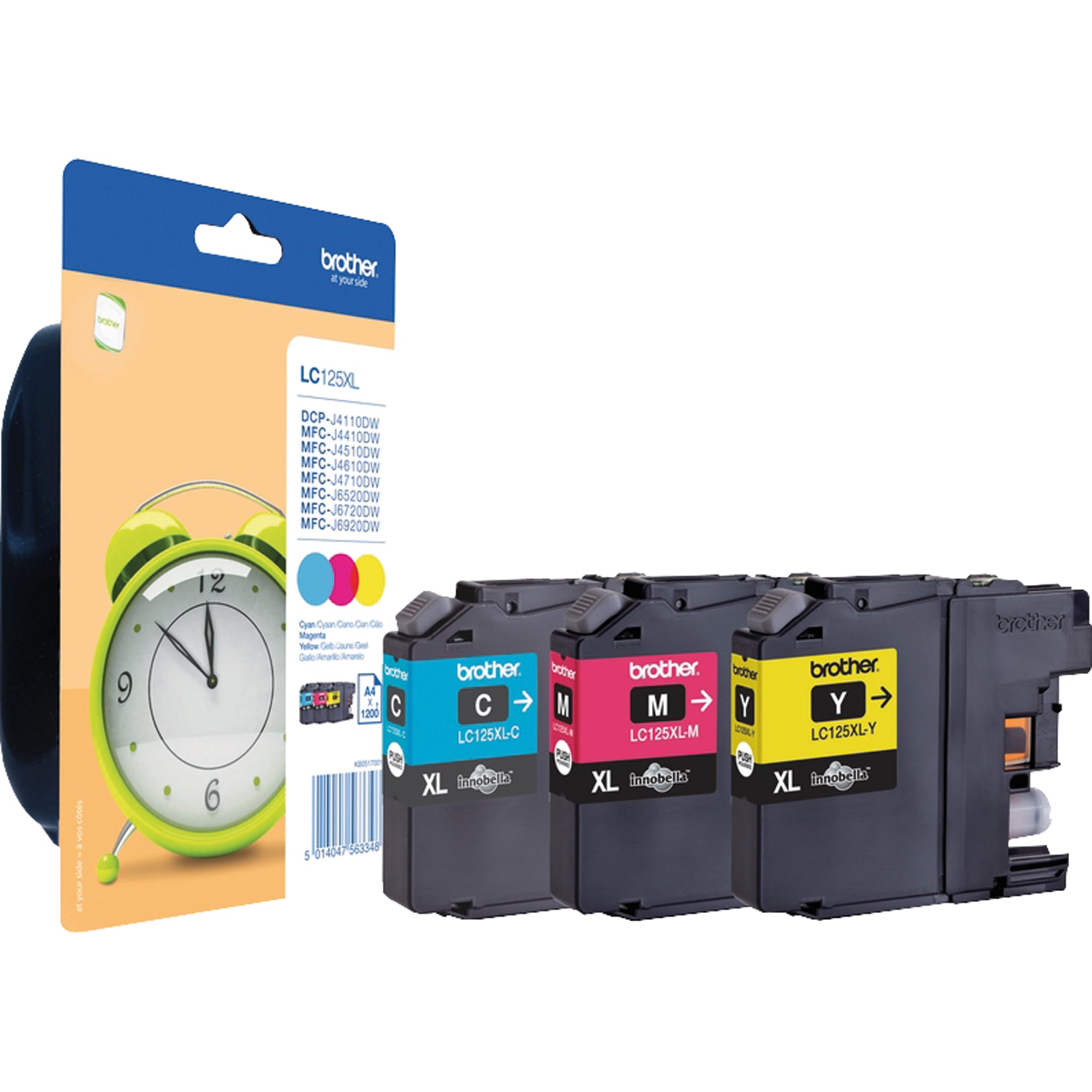 Brother Tintenpatrone, cyan, magenta, gelb