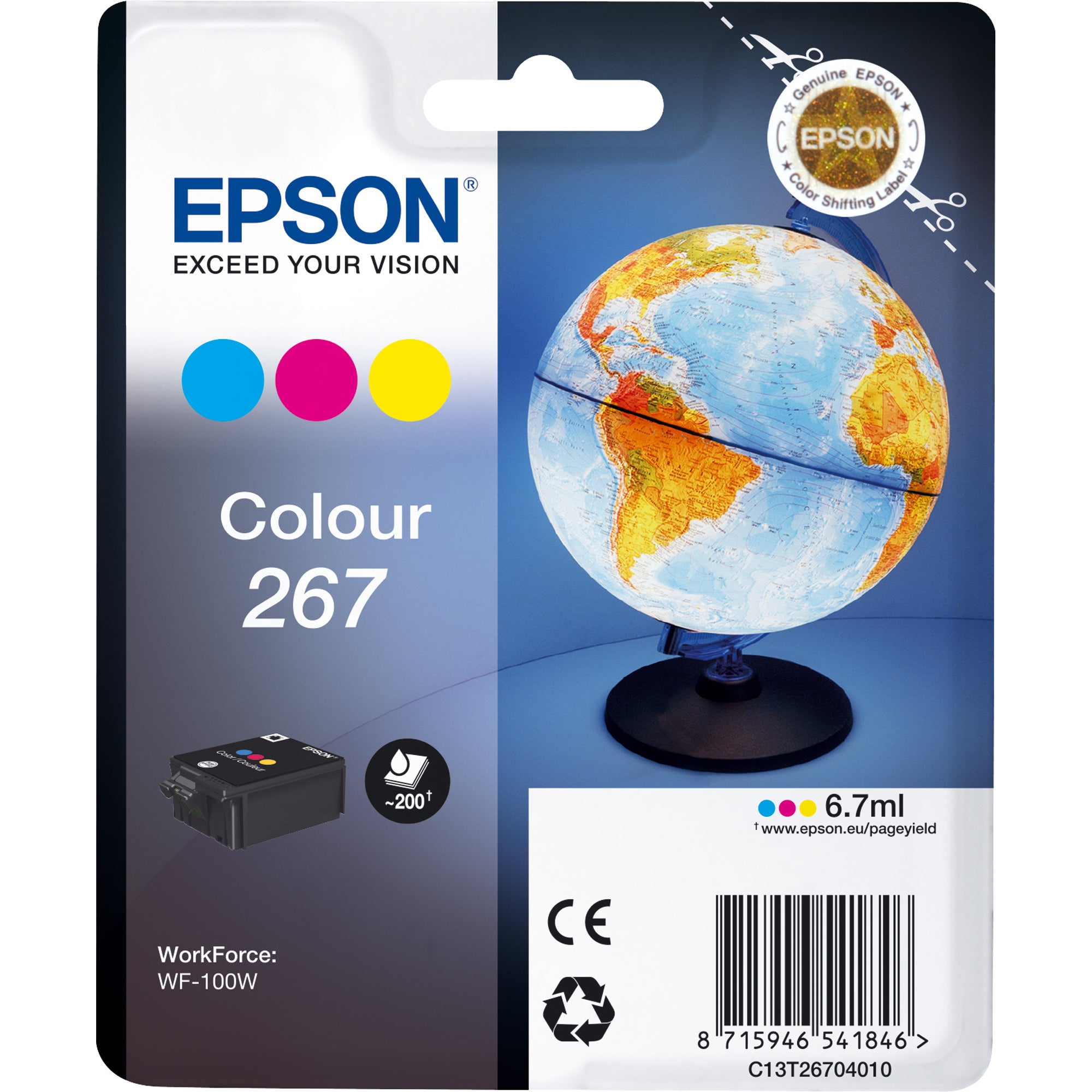 Epson Tintenpatrone, cyan/magenta/gelb