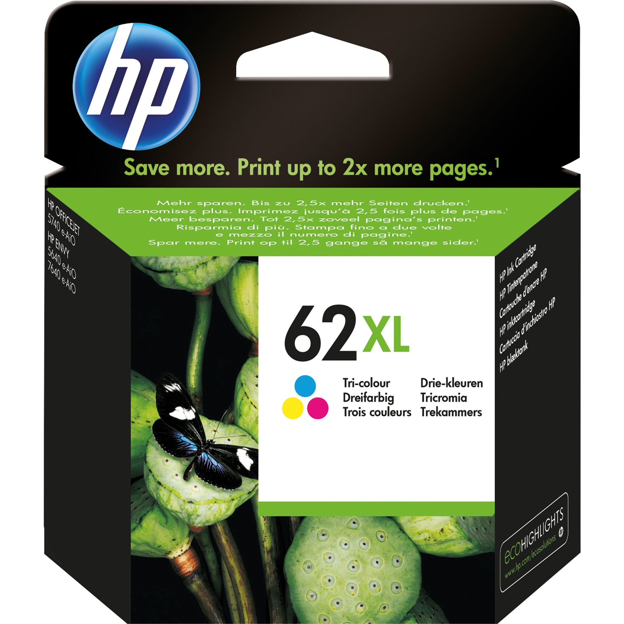 HP Tintenpatrone, cyan/magenta/gelb