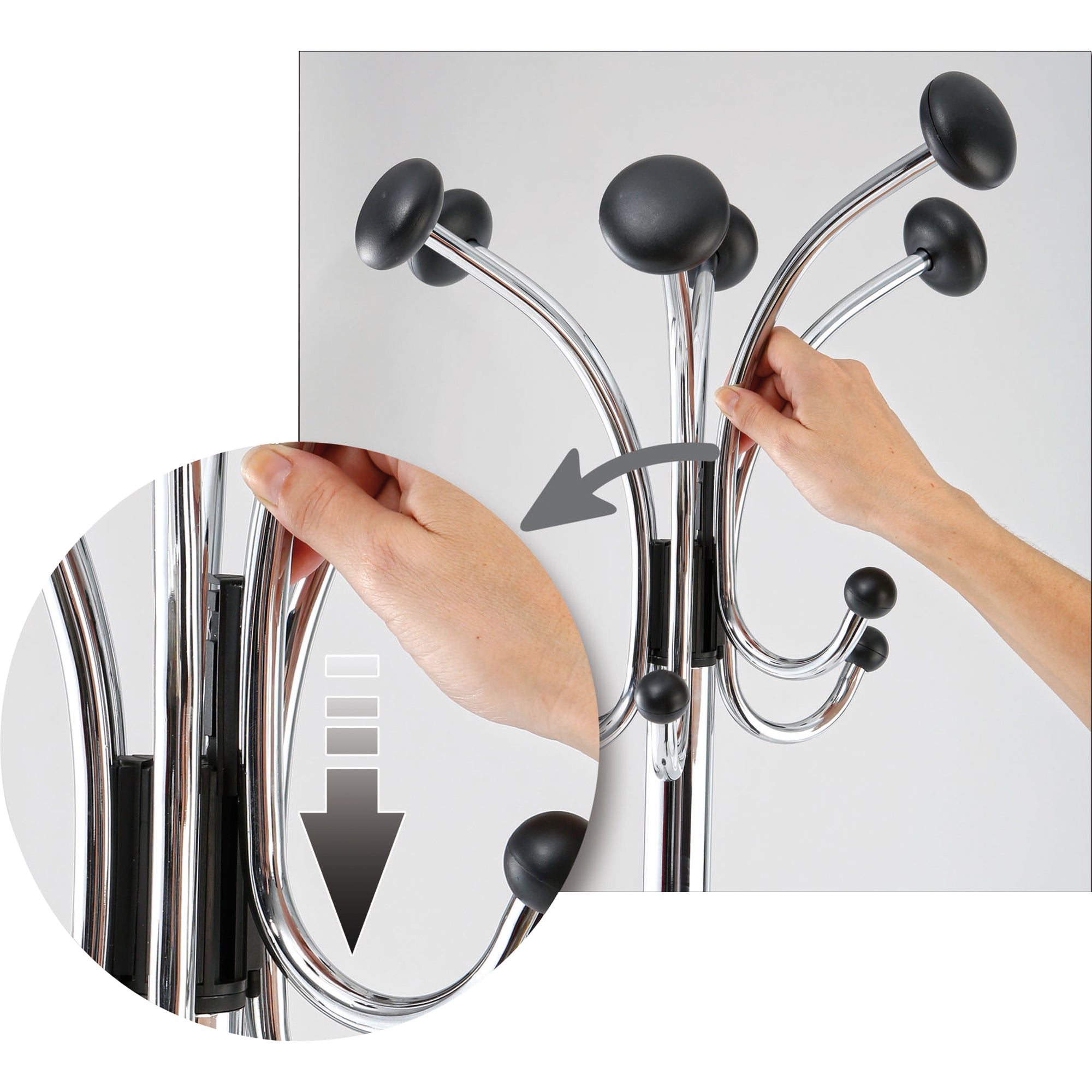 Alba Garderobenständer Chromy