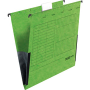 Falken Hängetasche Leinenfrösche grün 5St, DIN A4