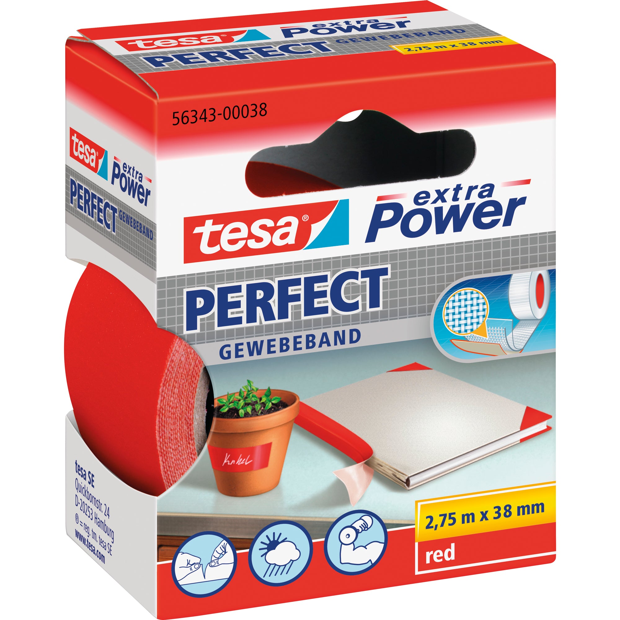 tesa Gewebeband extra Power® Perfect