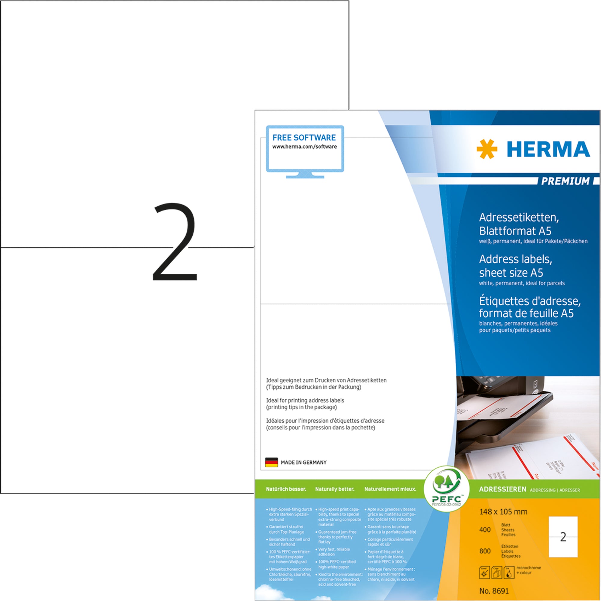 Herma Adressetikett PREMIUM