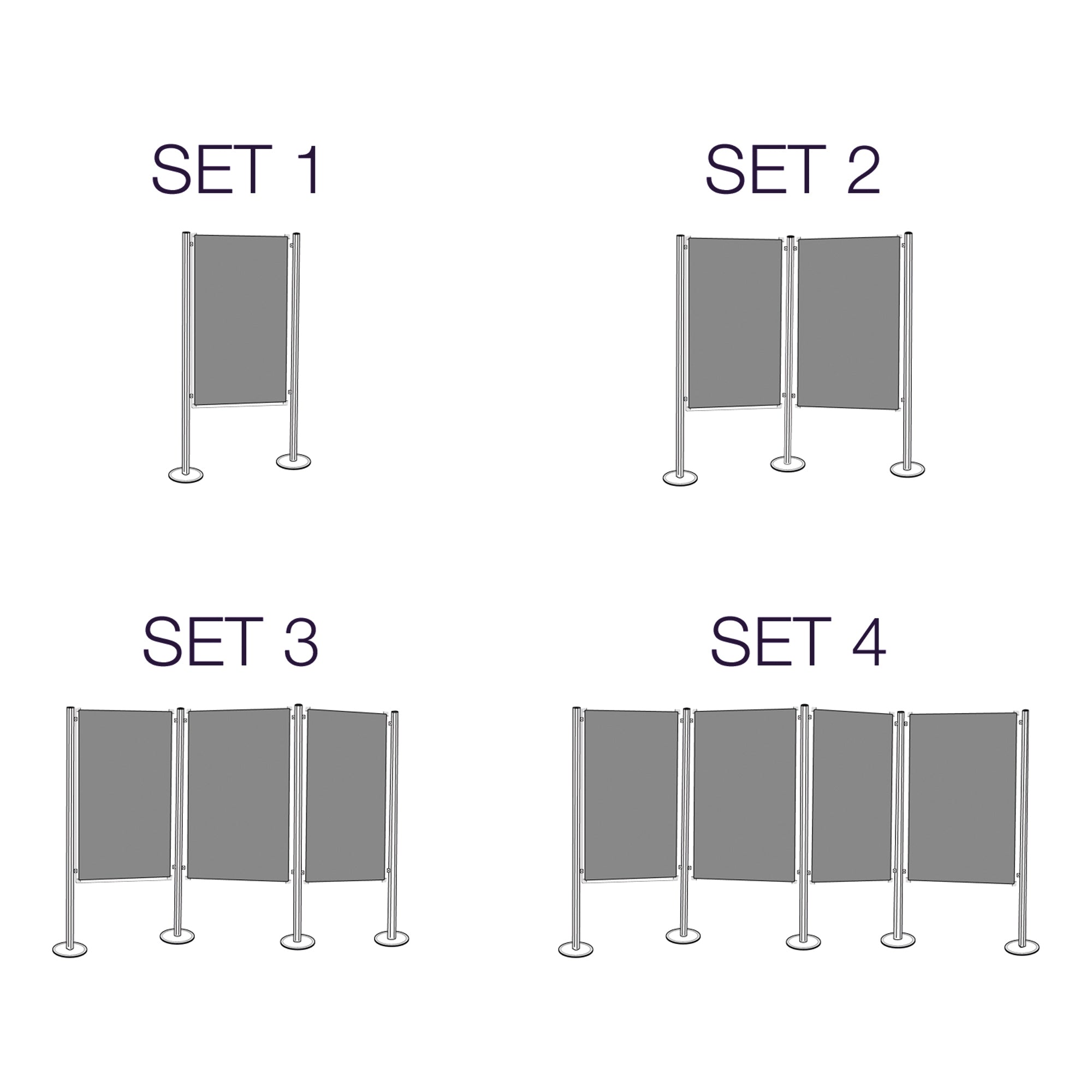 magnetoplan Präsentationswand SET 1