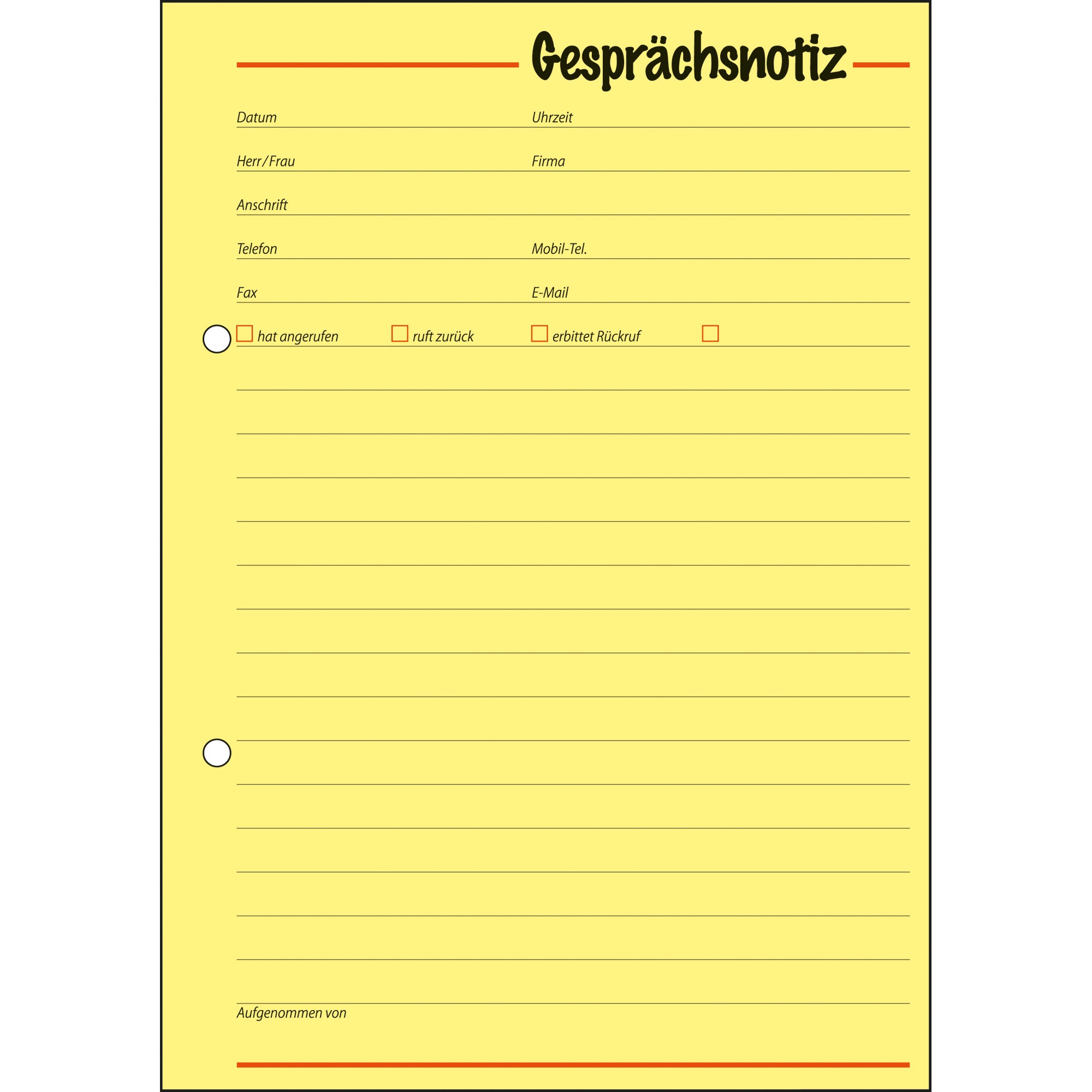 Sigel Gesprächsnotiz GE 513