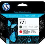 HP Druckkopf 771 matt schwarz/rot