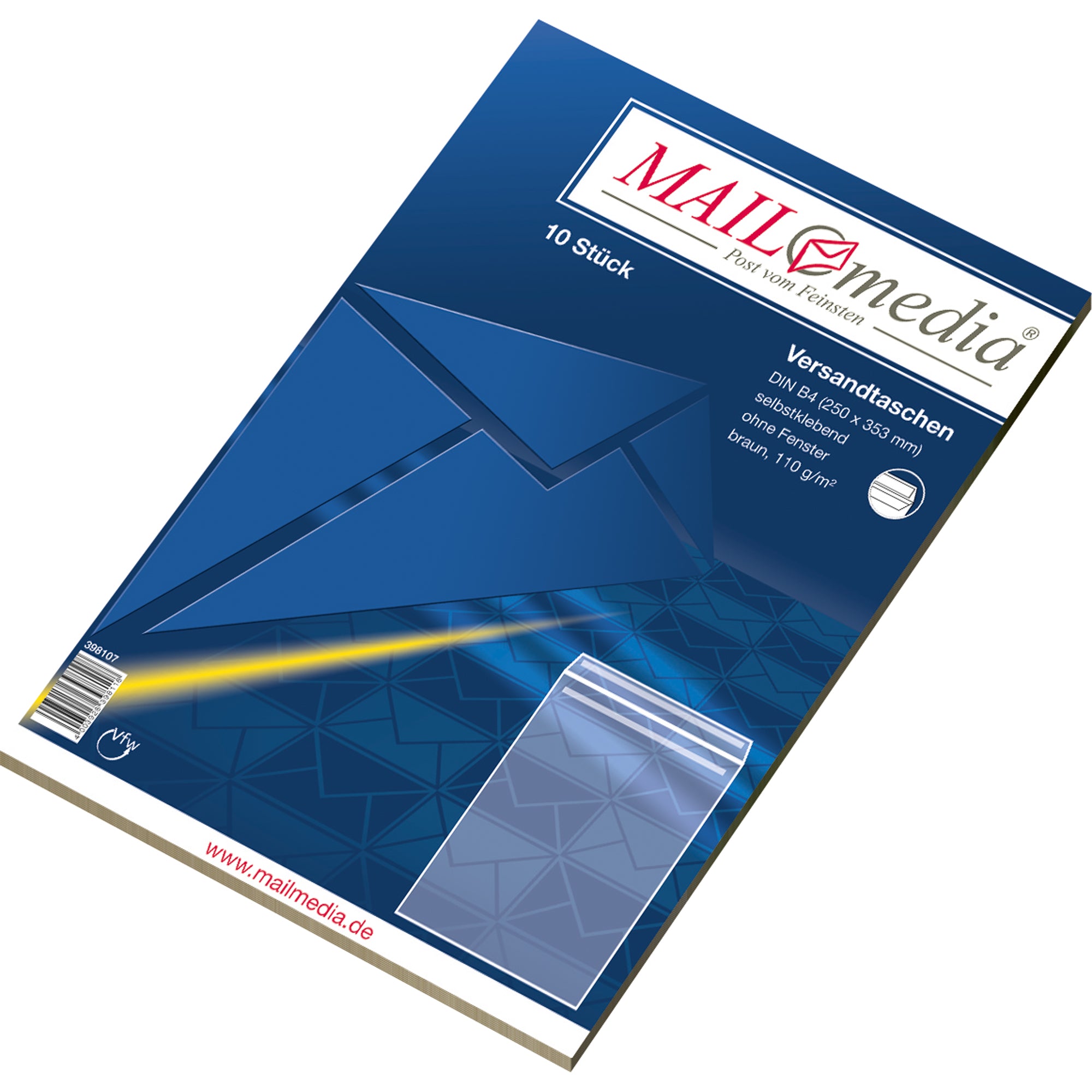 MAILmedia Versandtasche, 250 x 353 mm (B x H), DIN B4