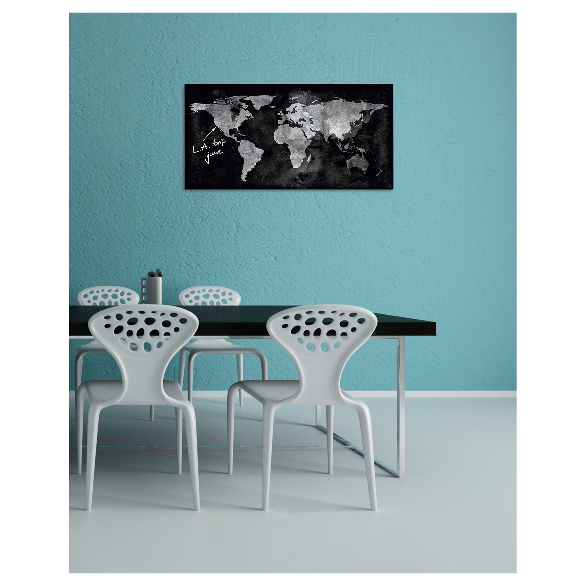 Sigel Glasboard Artverum, design World-Map