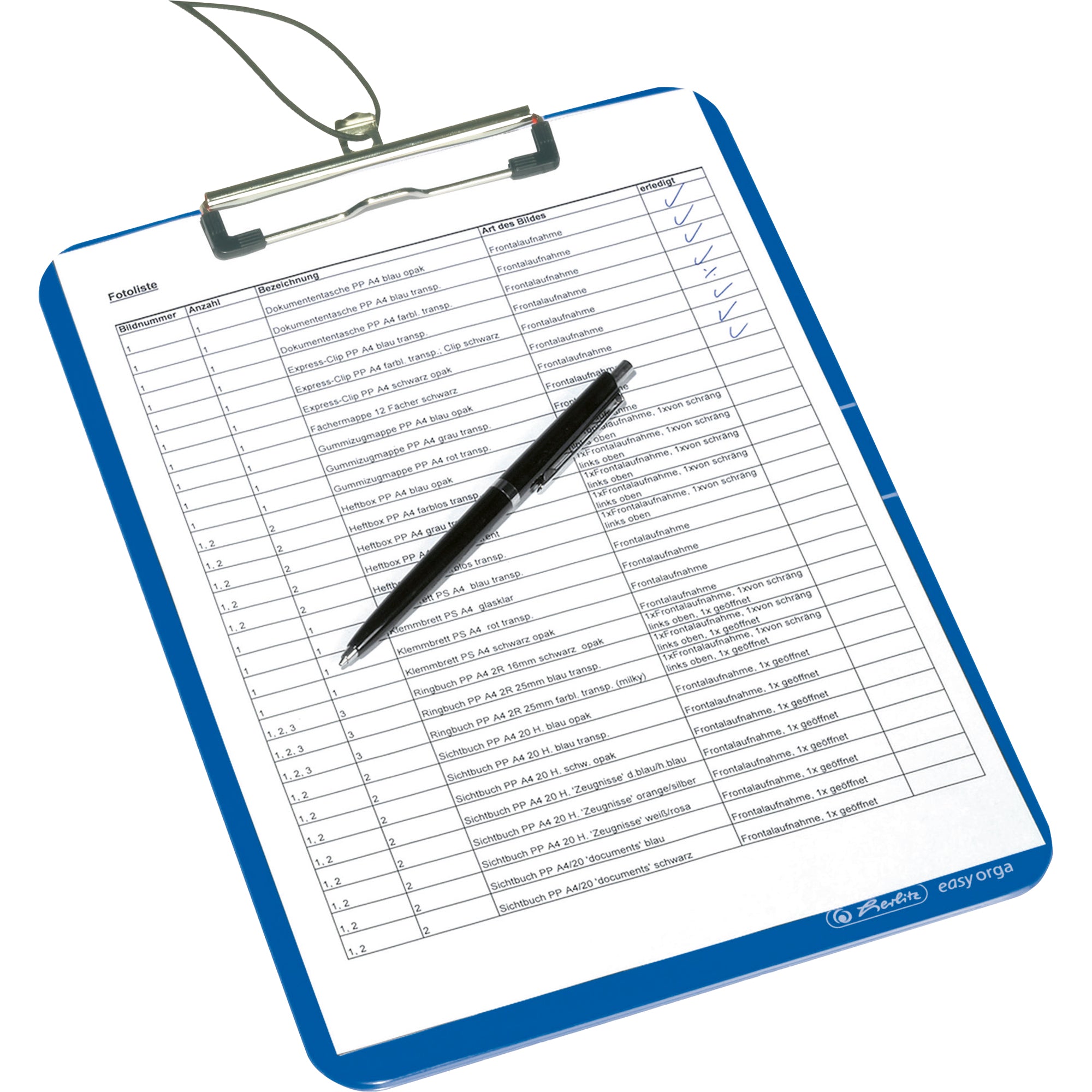 Herlitz Klemmbrett easy orga to go, DIN A4