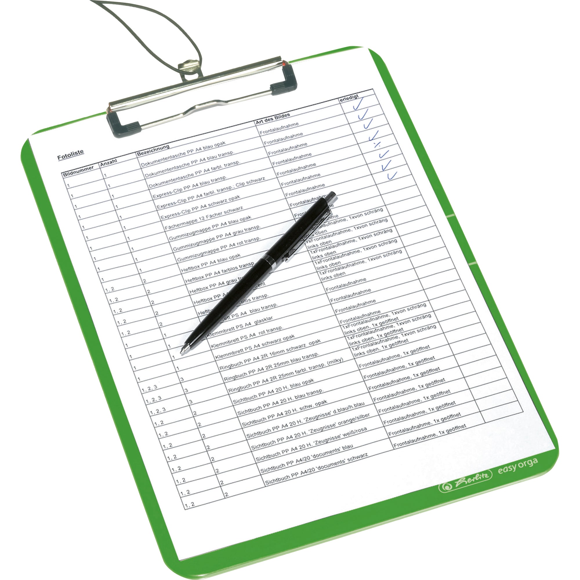 Herlitz Klemmbrett easy orga to go, DIN A4