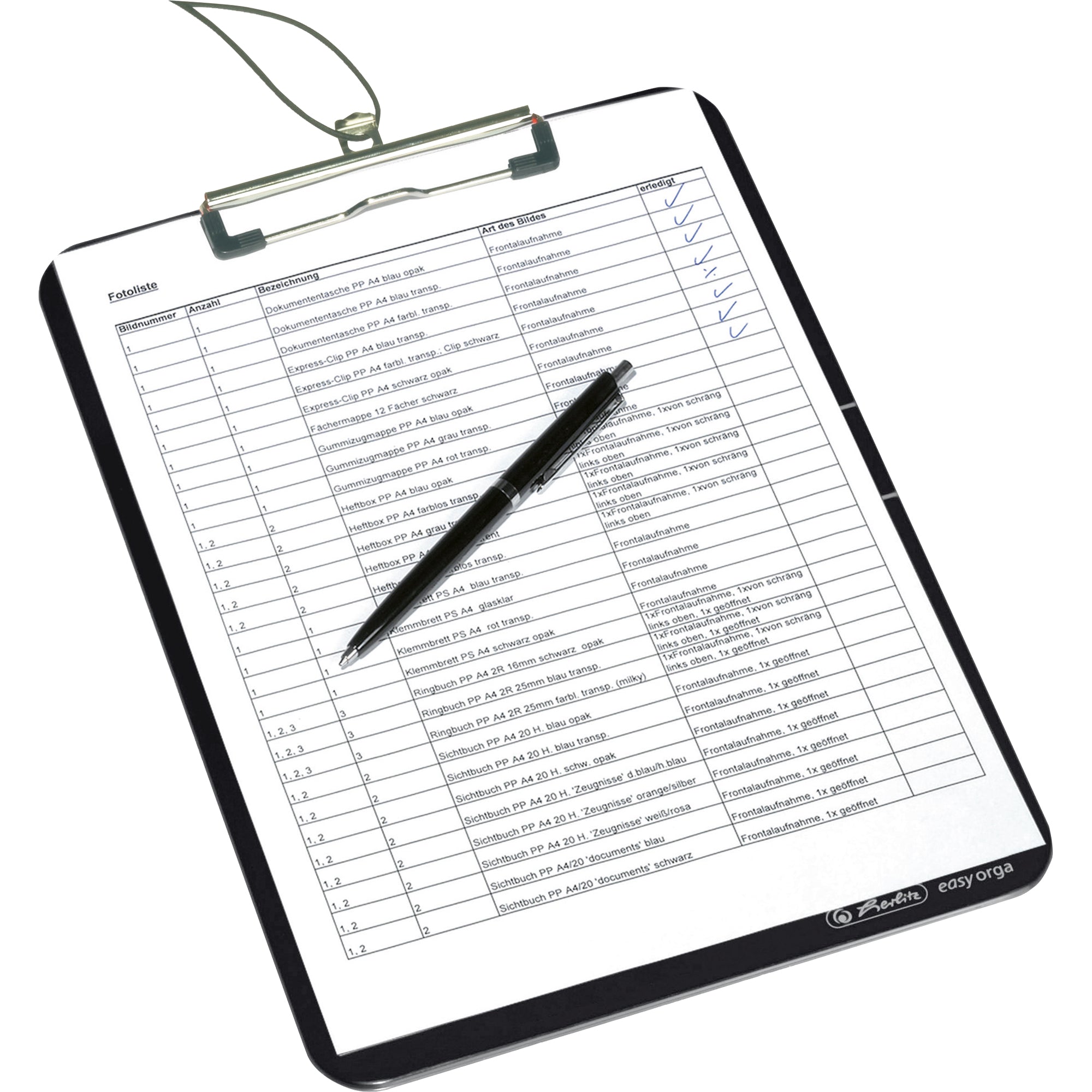 Herlitz Klemmbrett easy orga to go, DIN A4