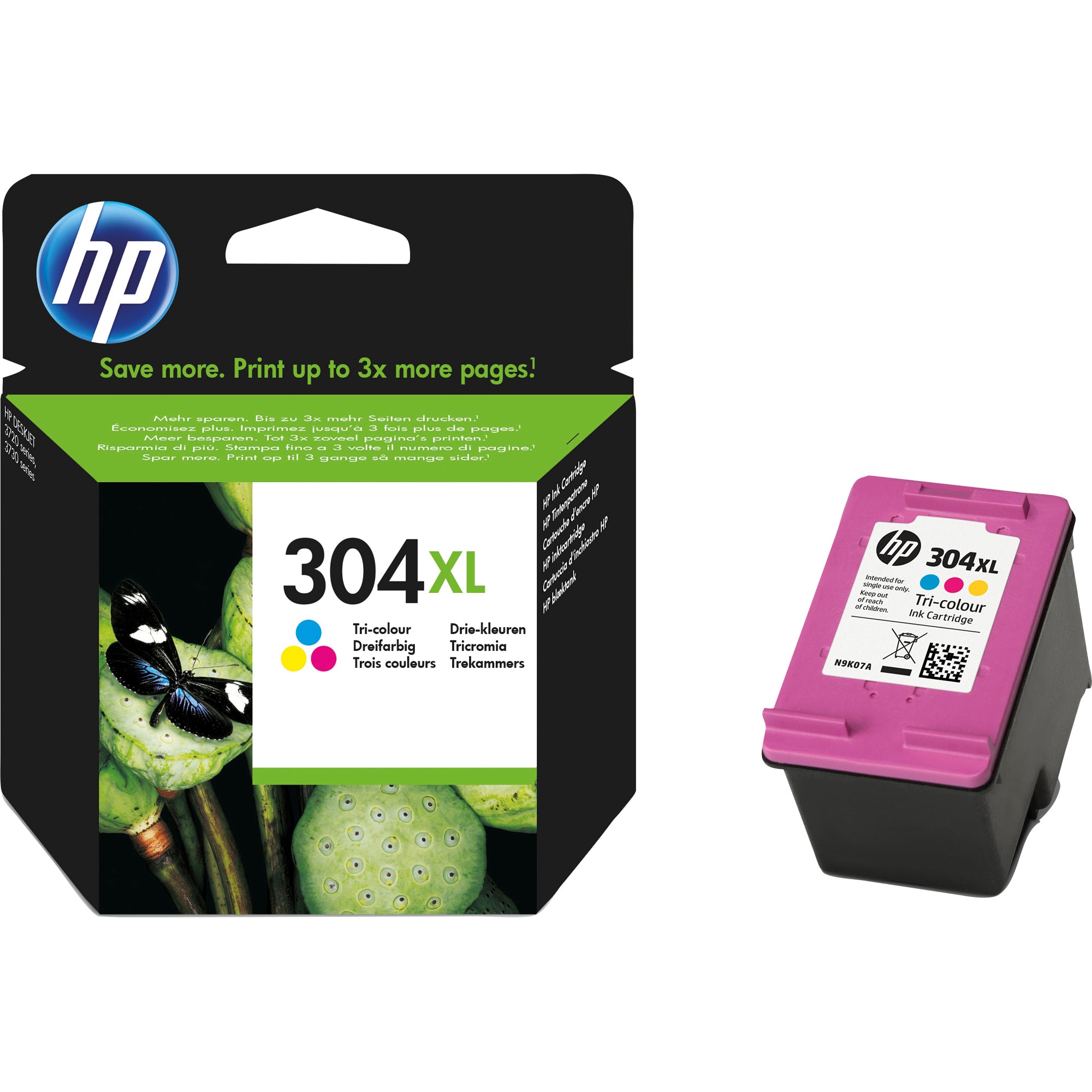 HP Tintenpatrone, cyan/magenta/gelb