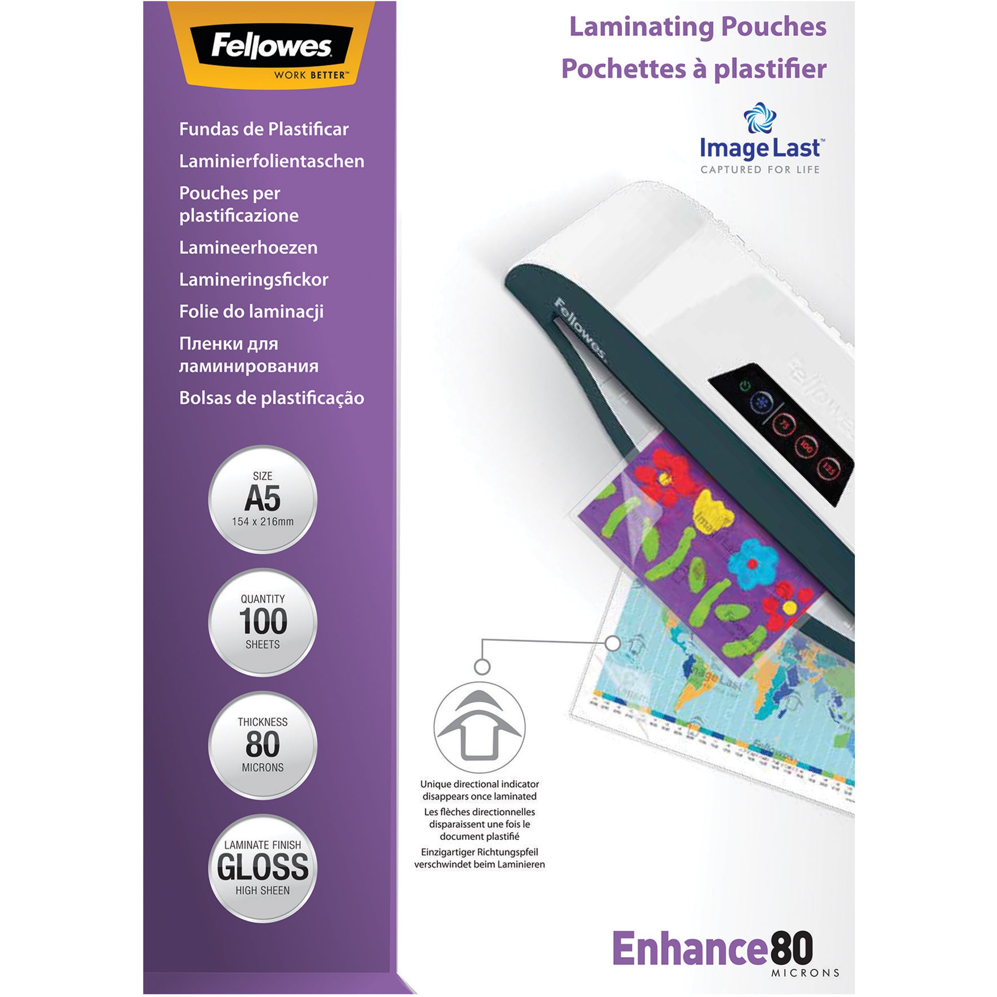 Fellowes Laminierfolie ImageLastT Enhance 80